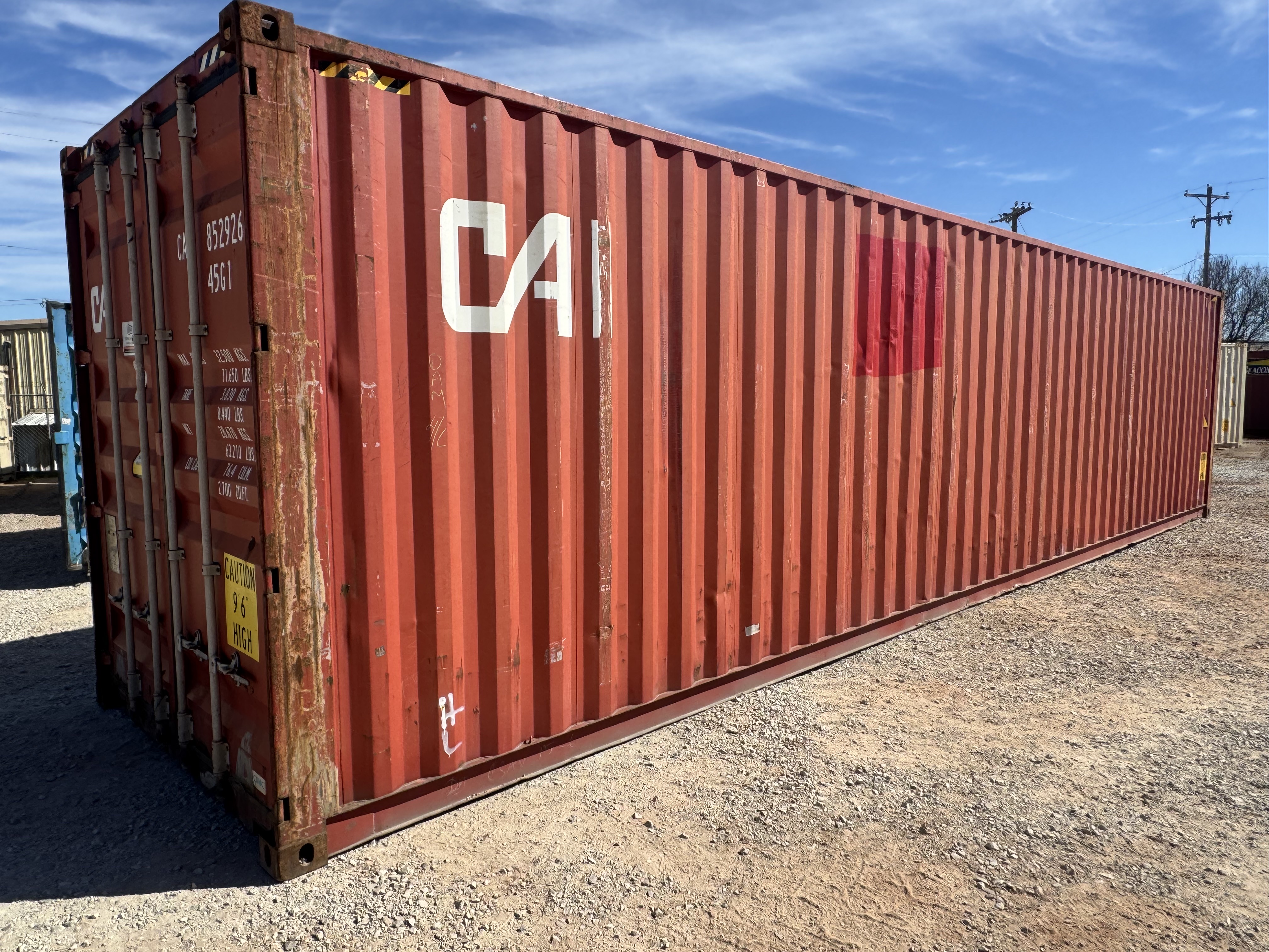 Rear corner view of the product