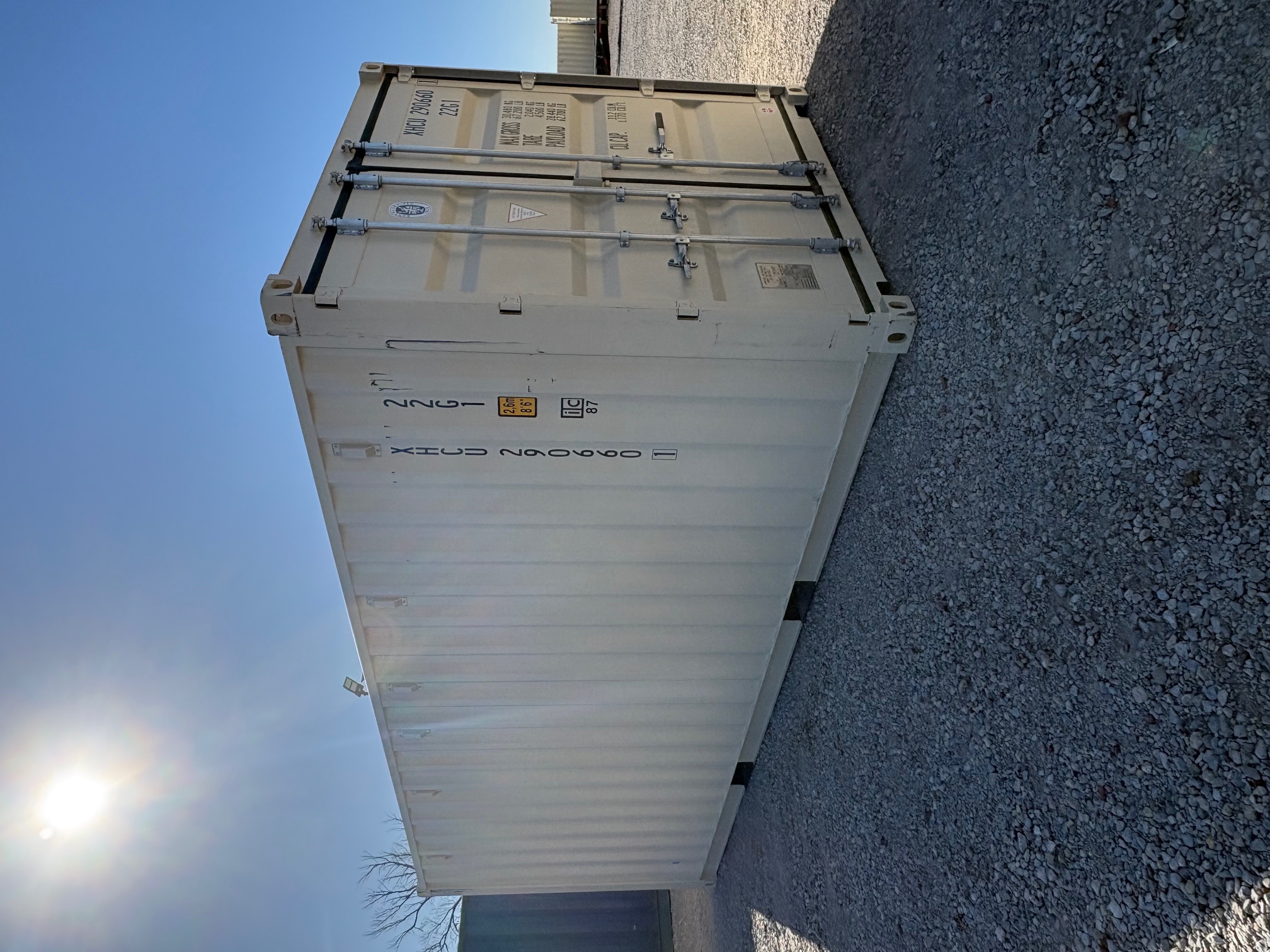 Front corner view of the product