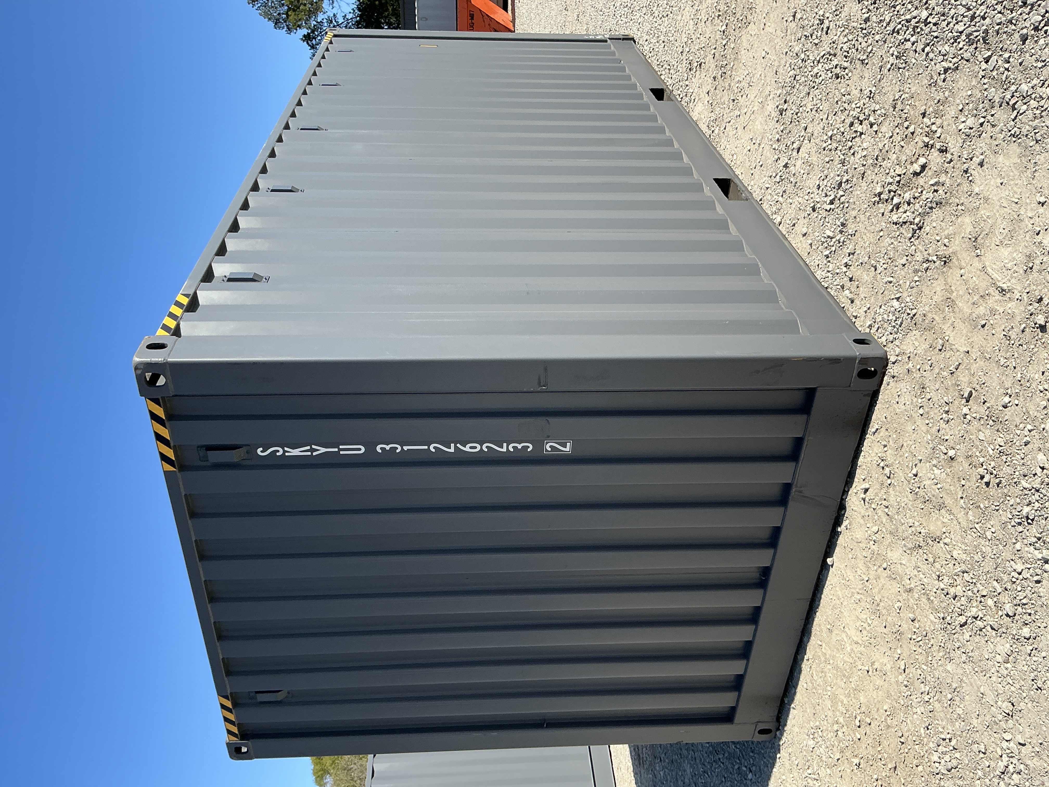 Rear corner view of the product