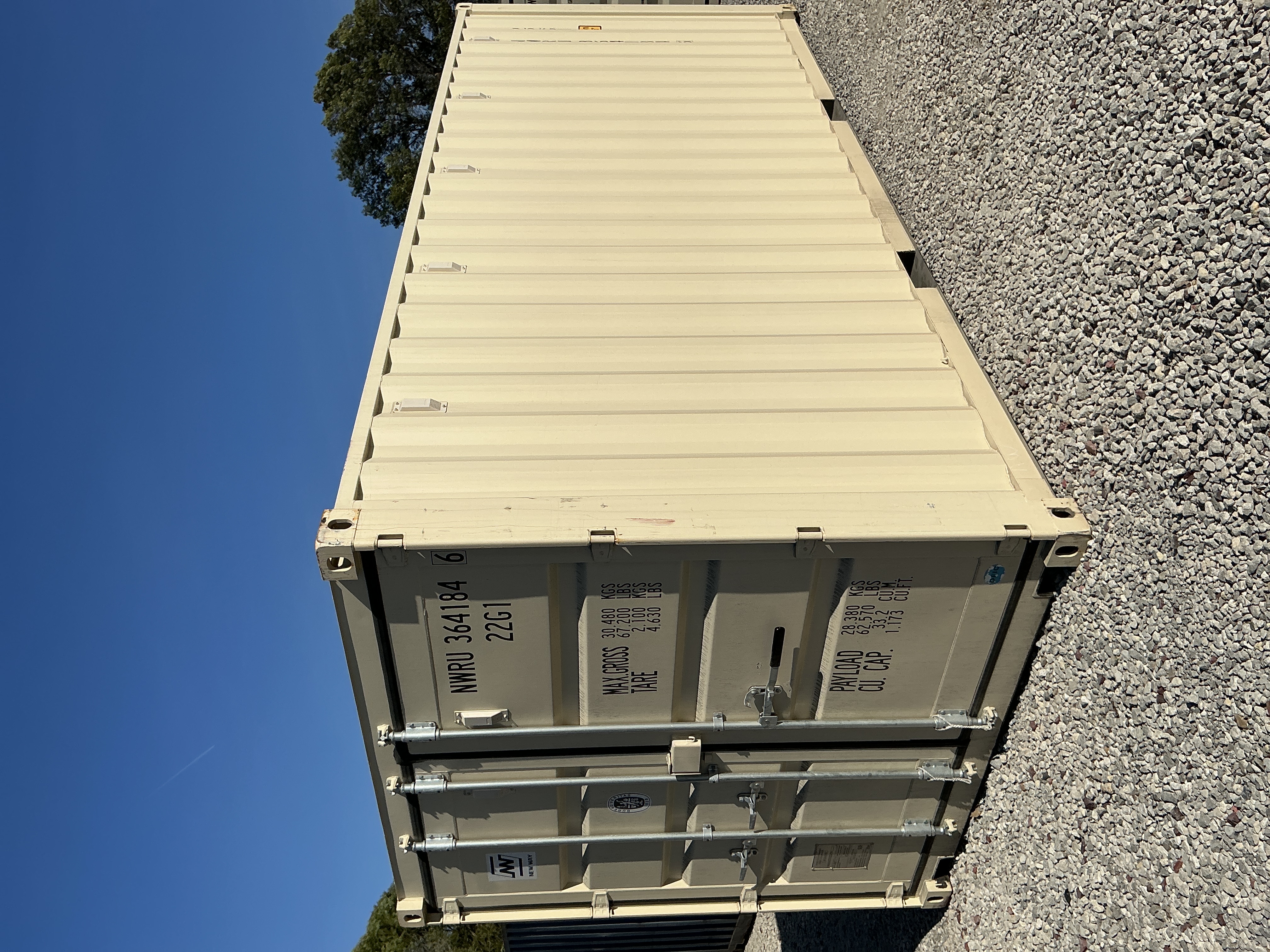 Front corner view of the product