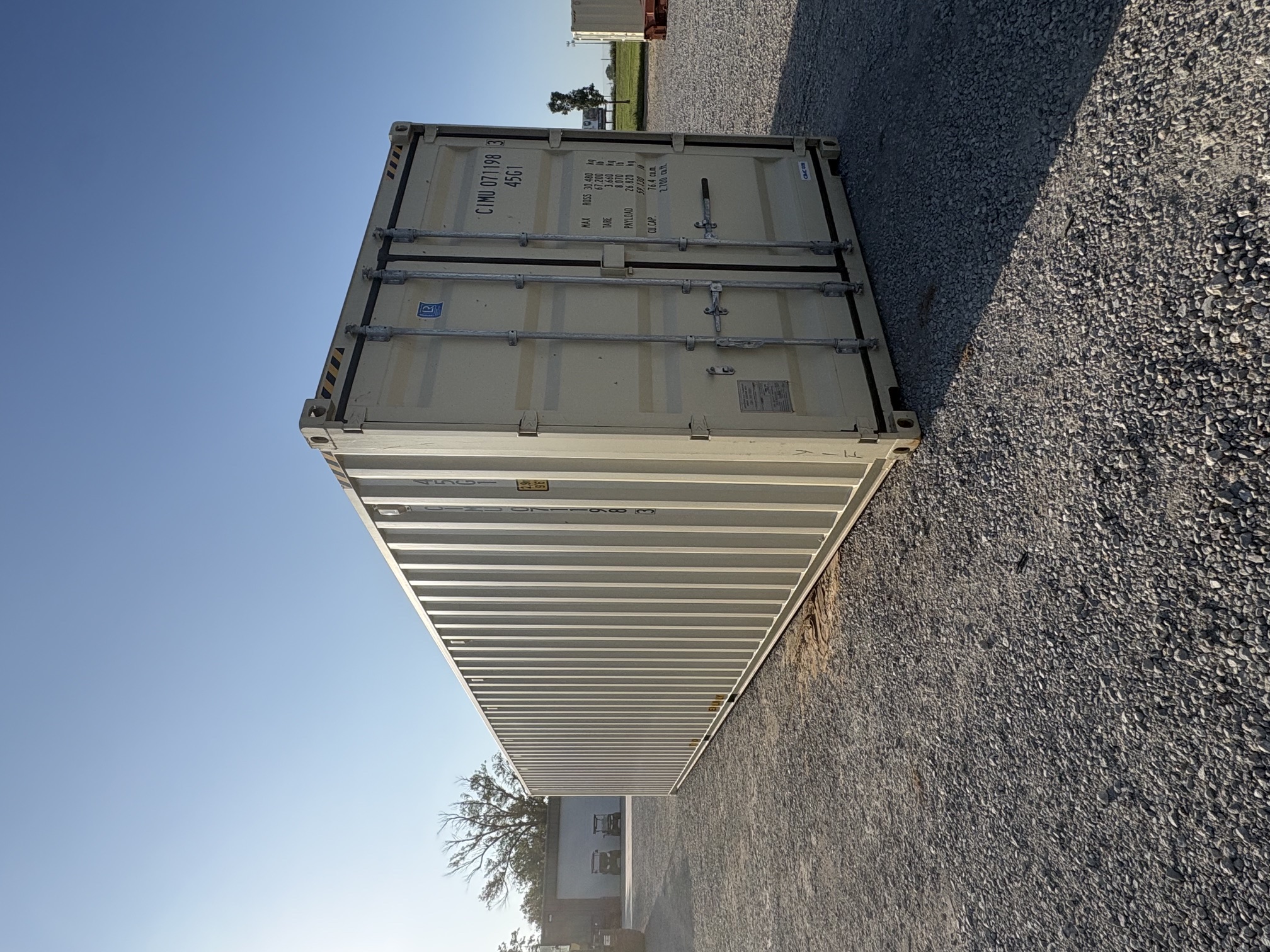 Front corner view of the product