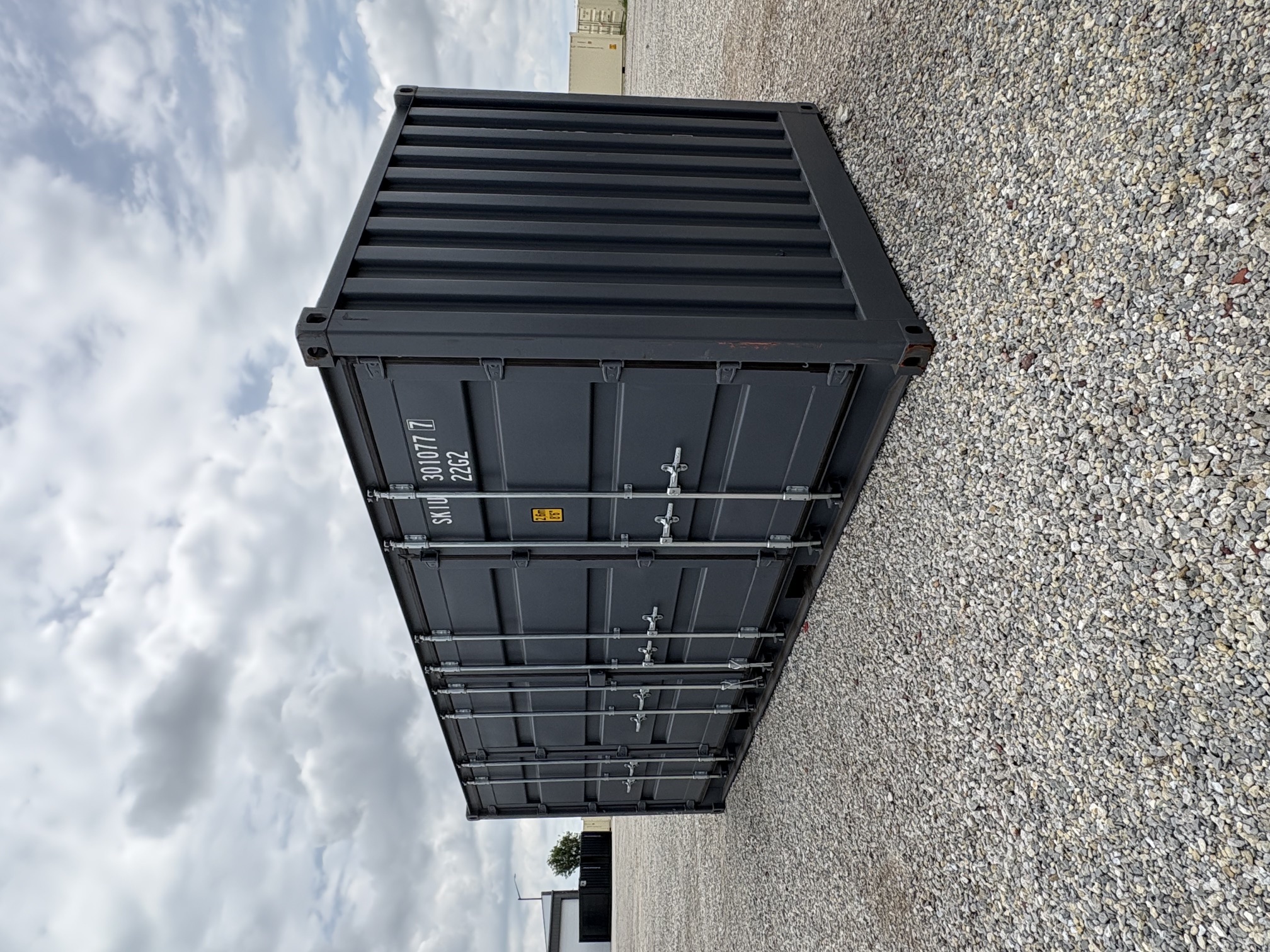 Rear corner view of the product