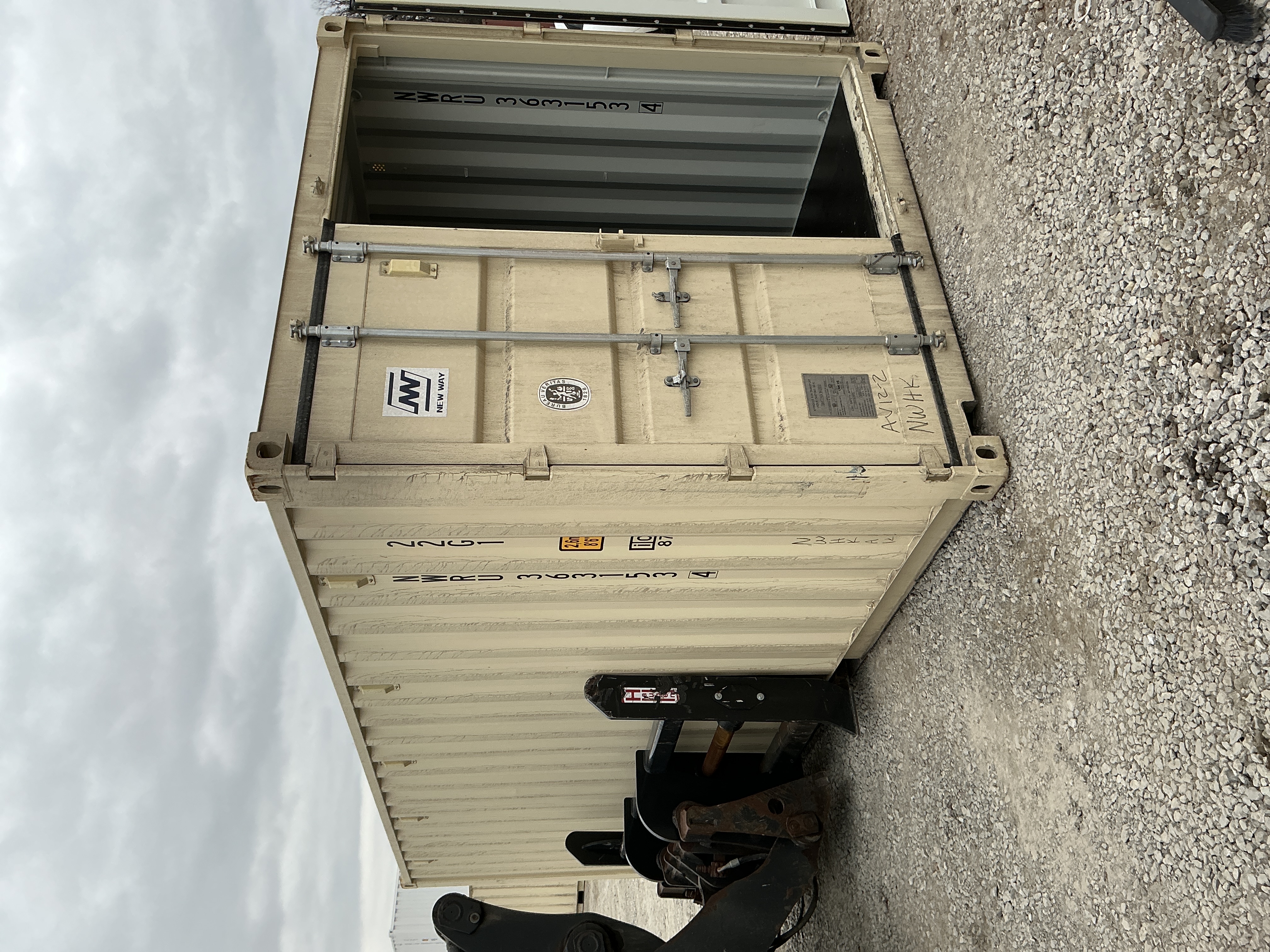 Front corner view of the product