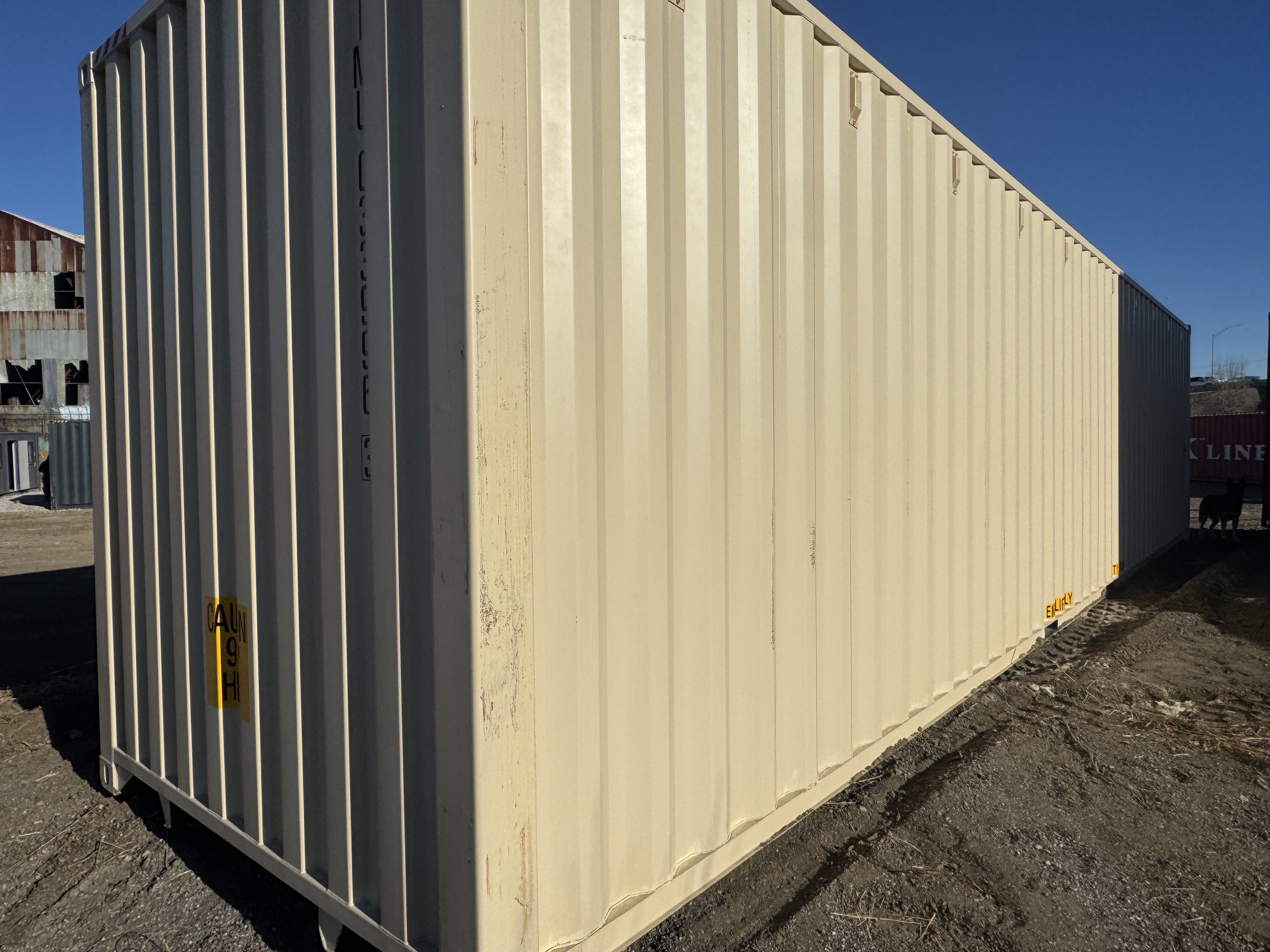 Rear corner view of the product