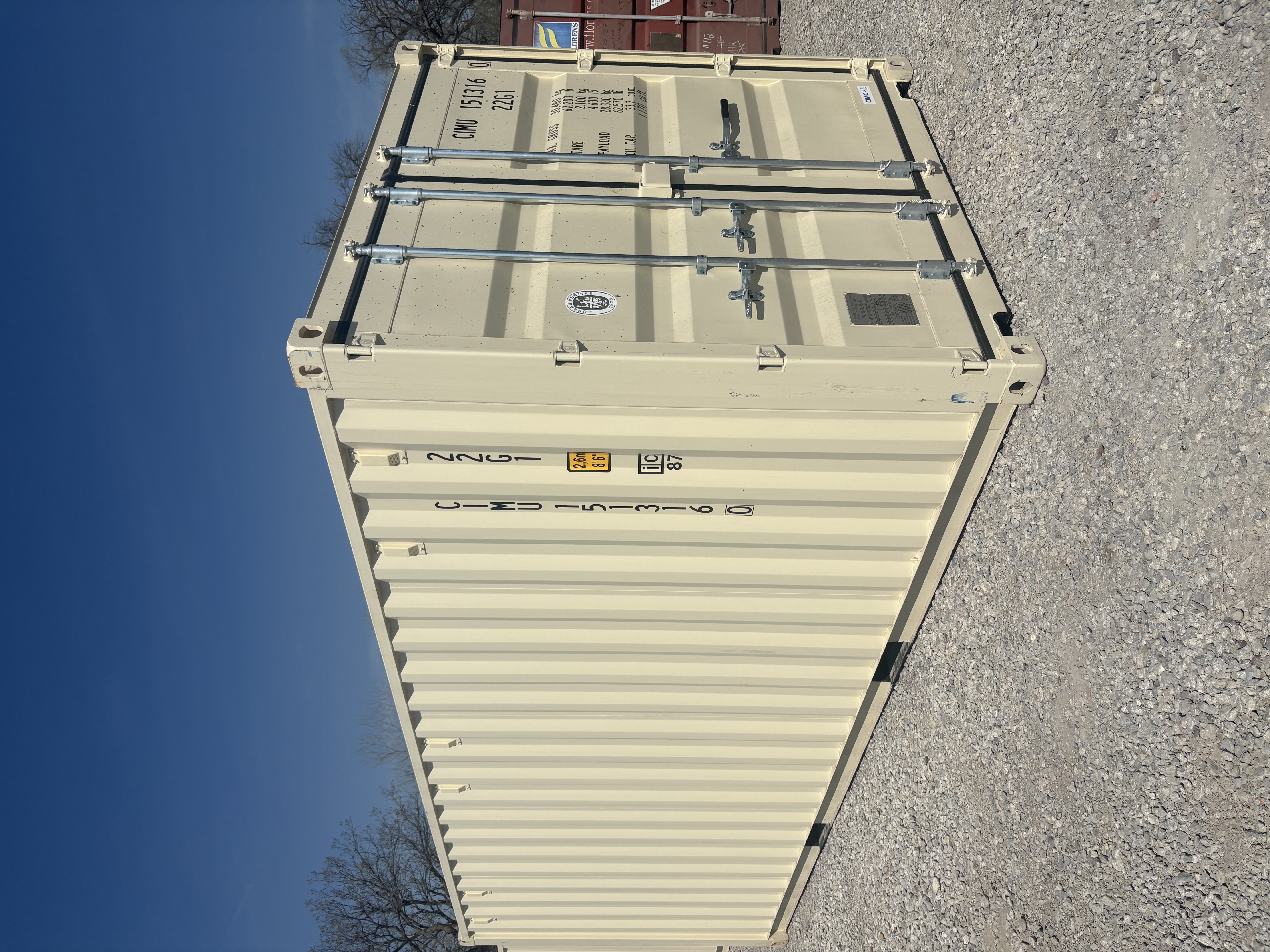 Front corner view of the product