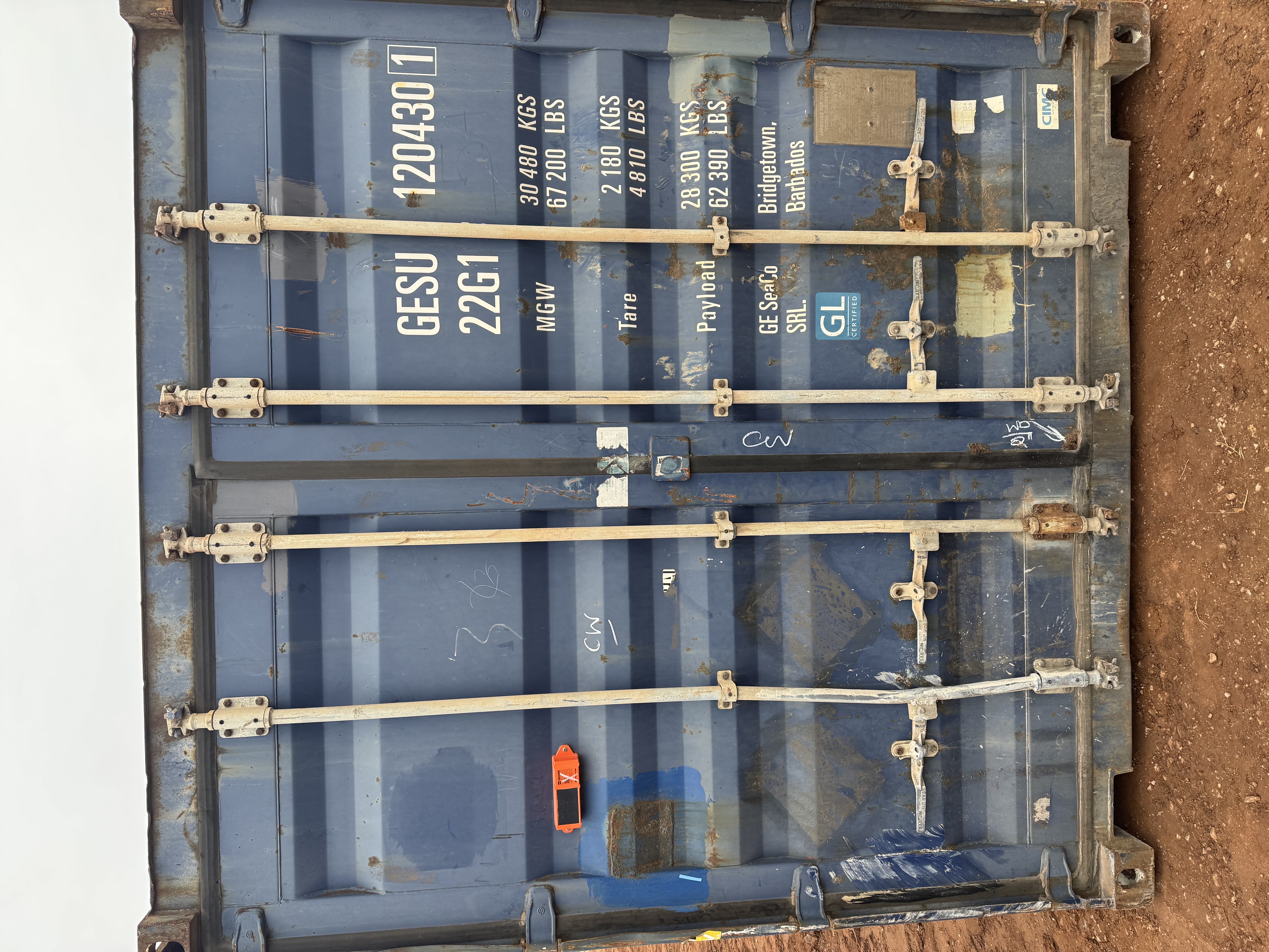 Front corner view of the product