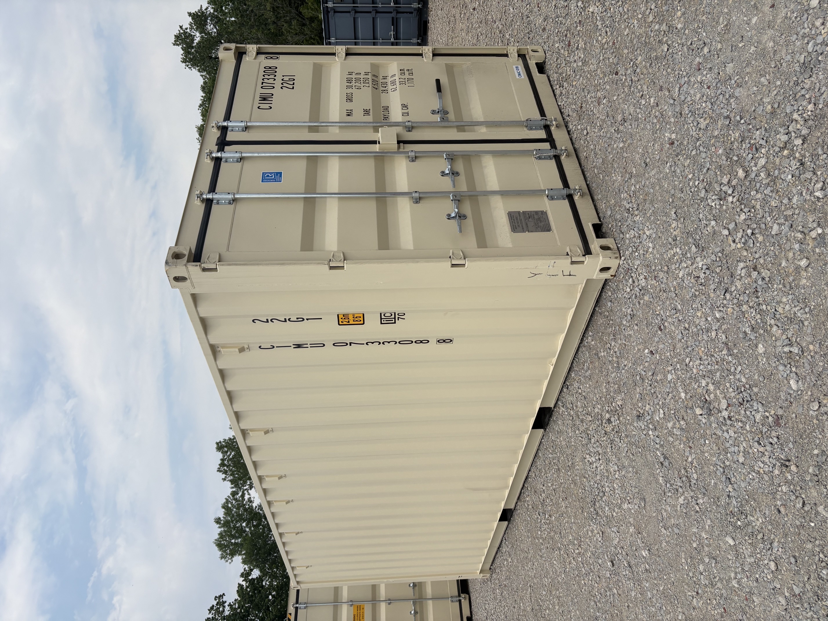 Front corner view of the product