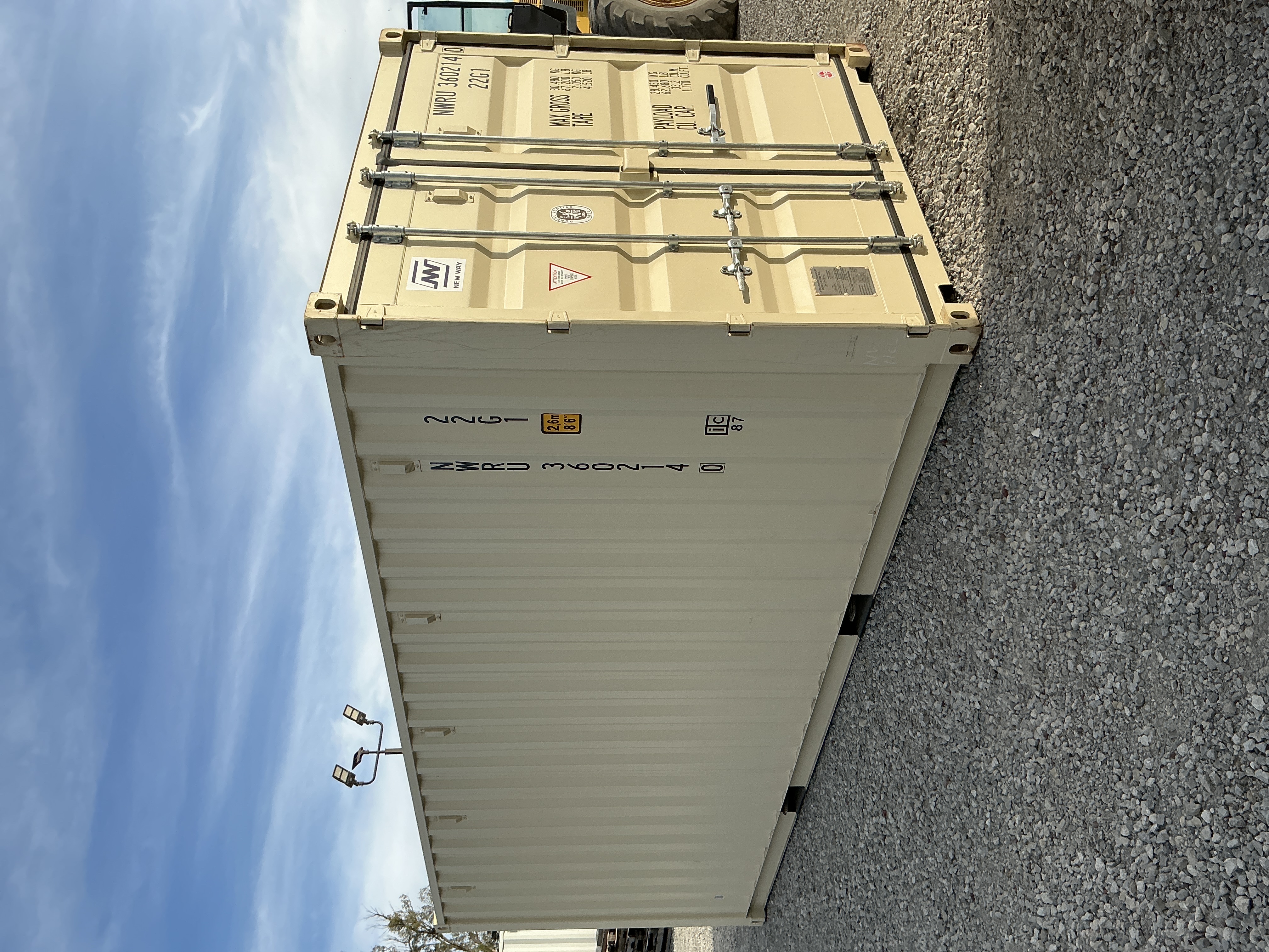 Front corner view of the product