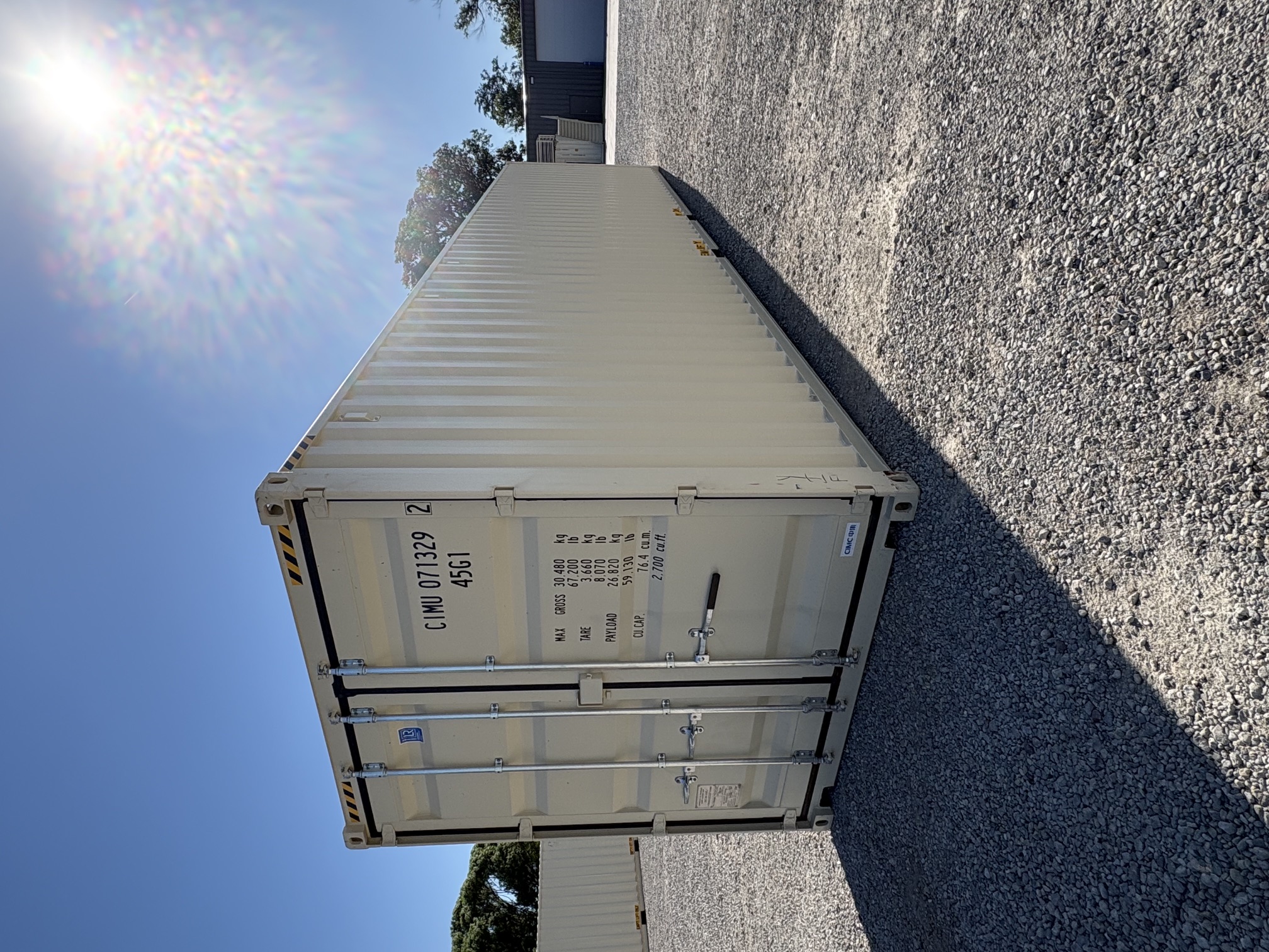 Front corner view of the product