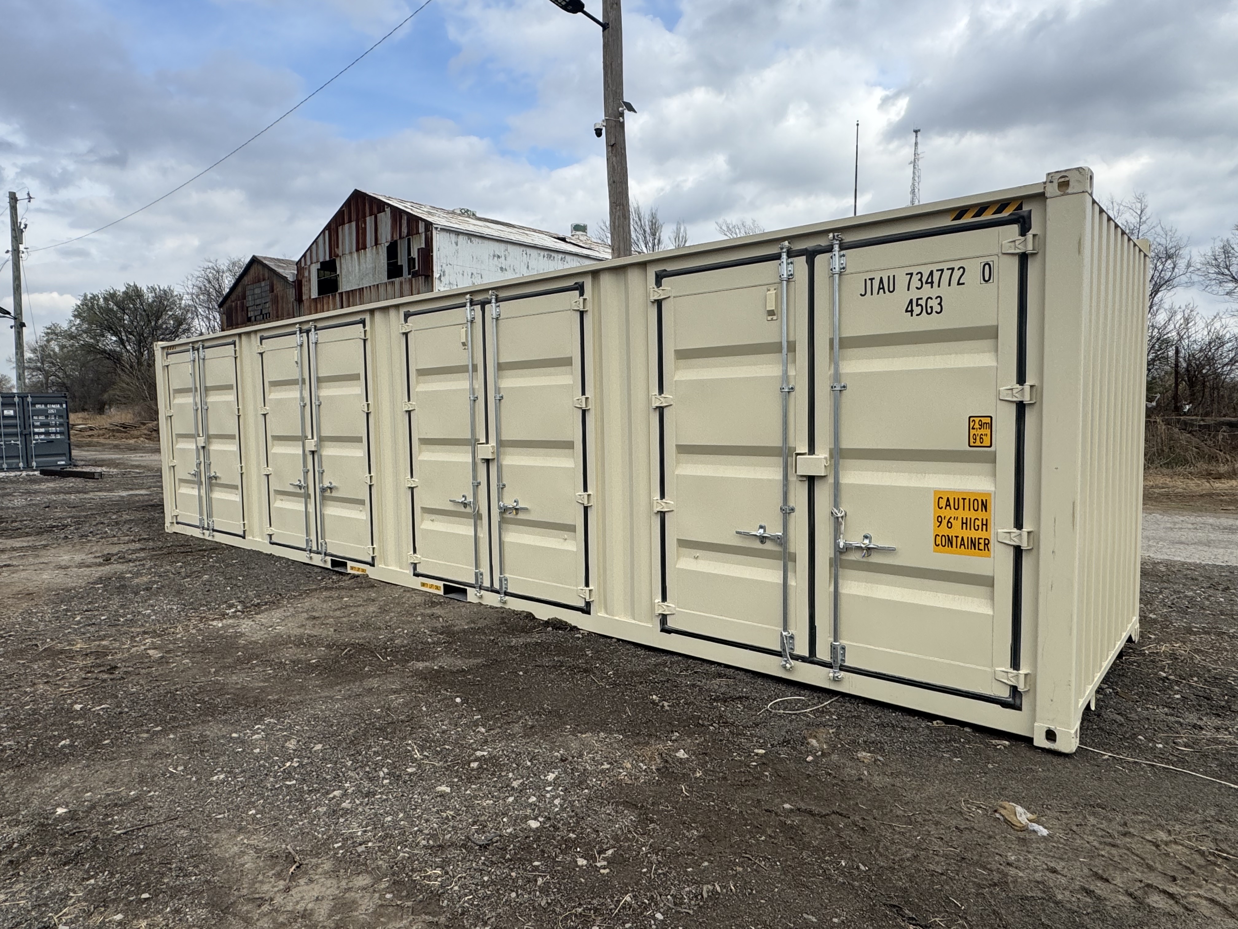 Front corner view of the product