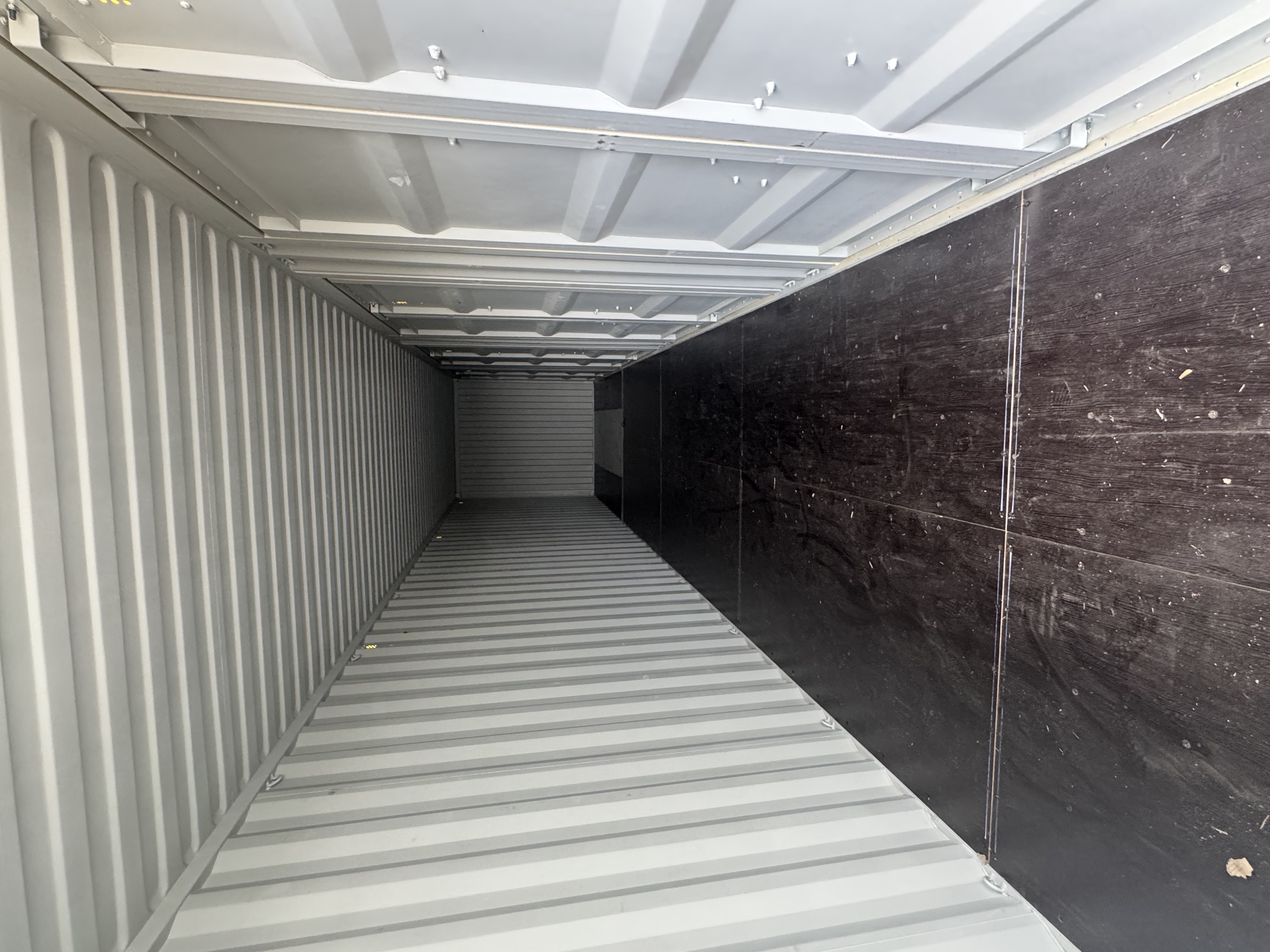 Rear corner view of the product