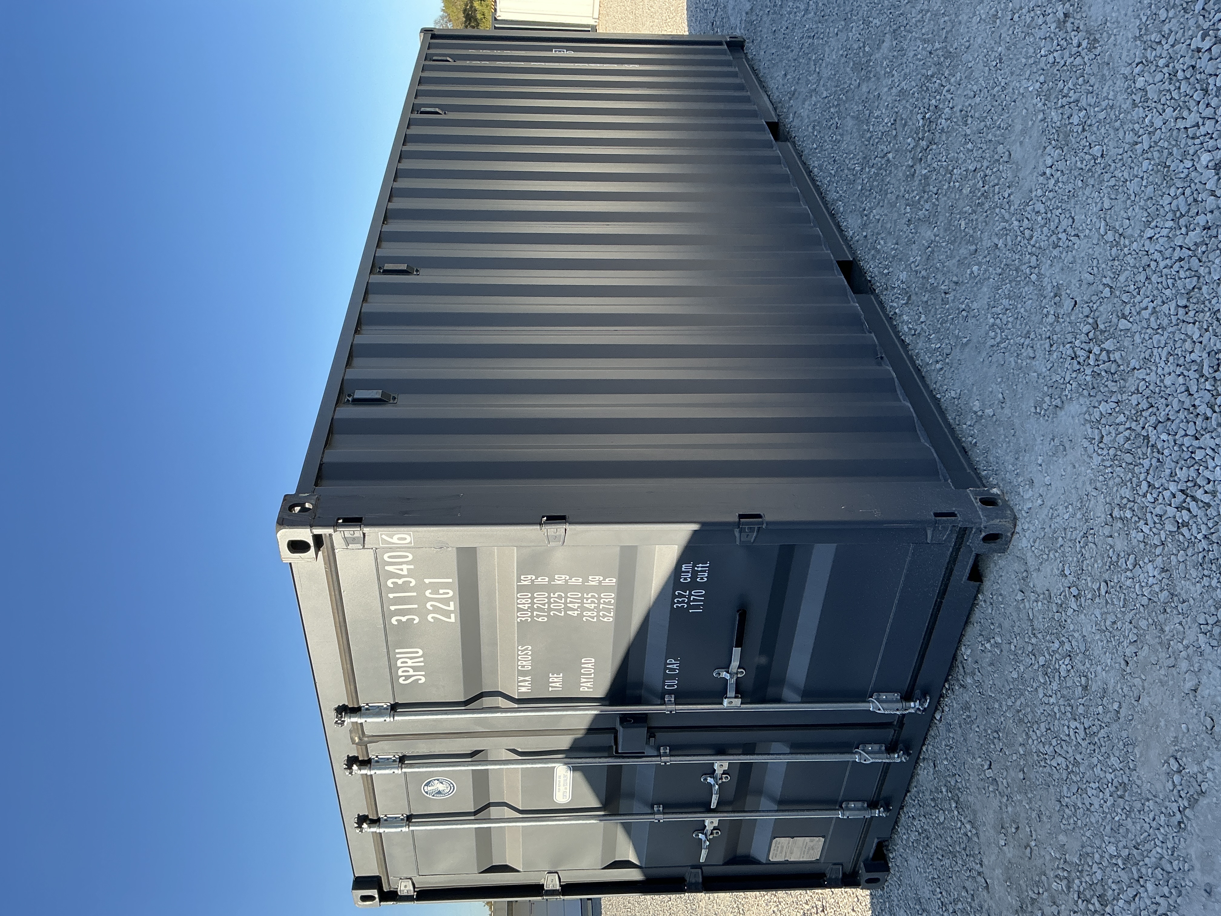 Front corner view of the product