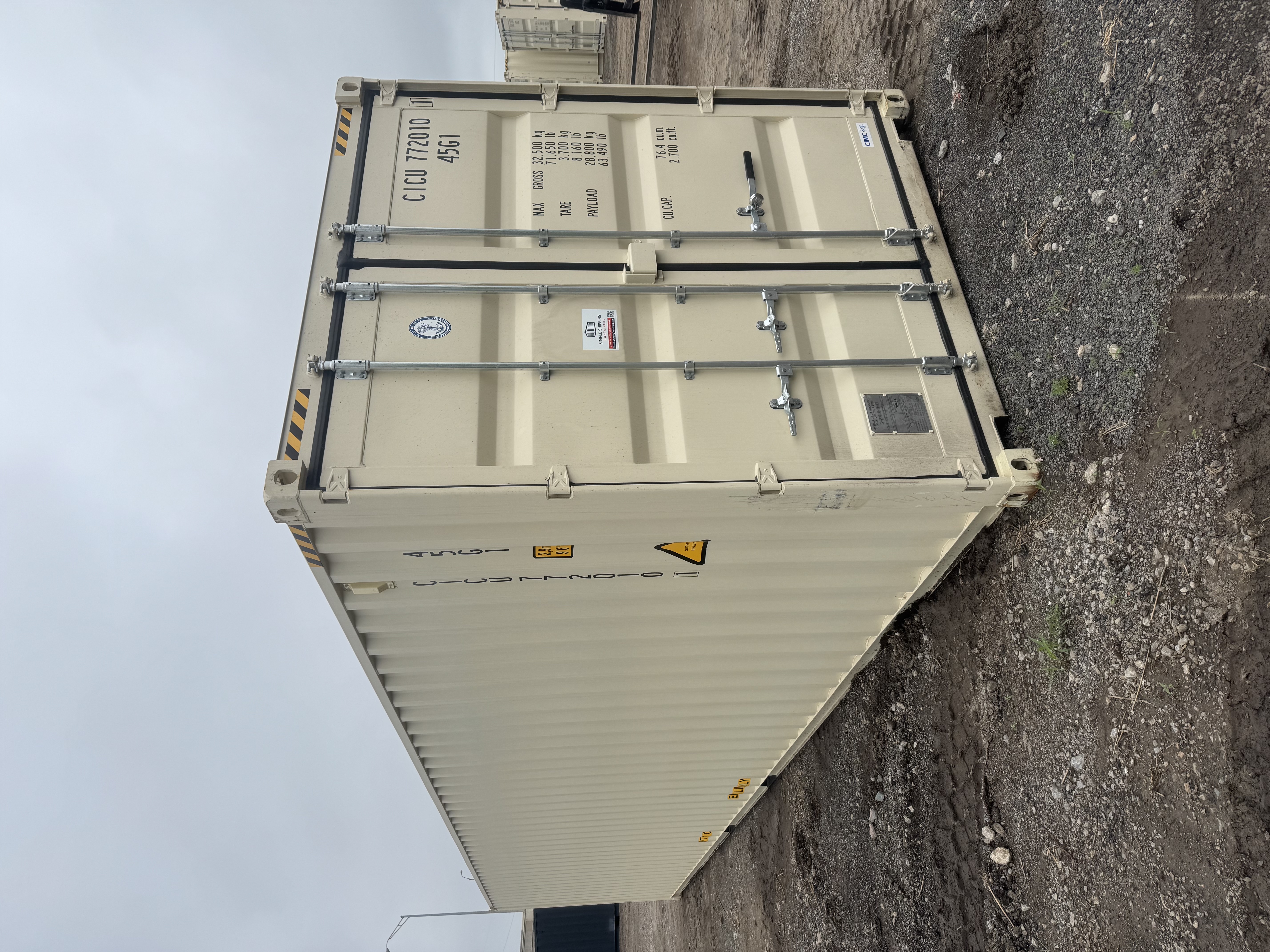 Front corner view of the product