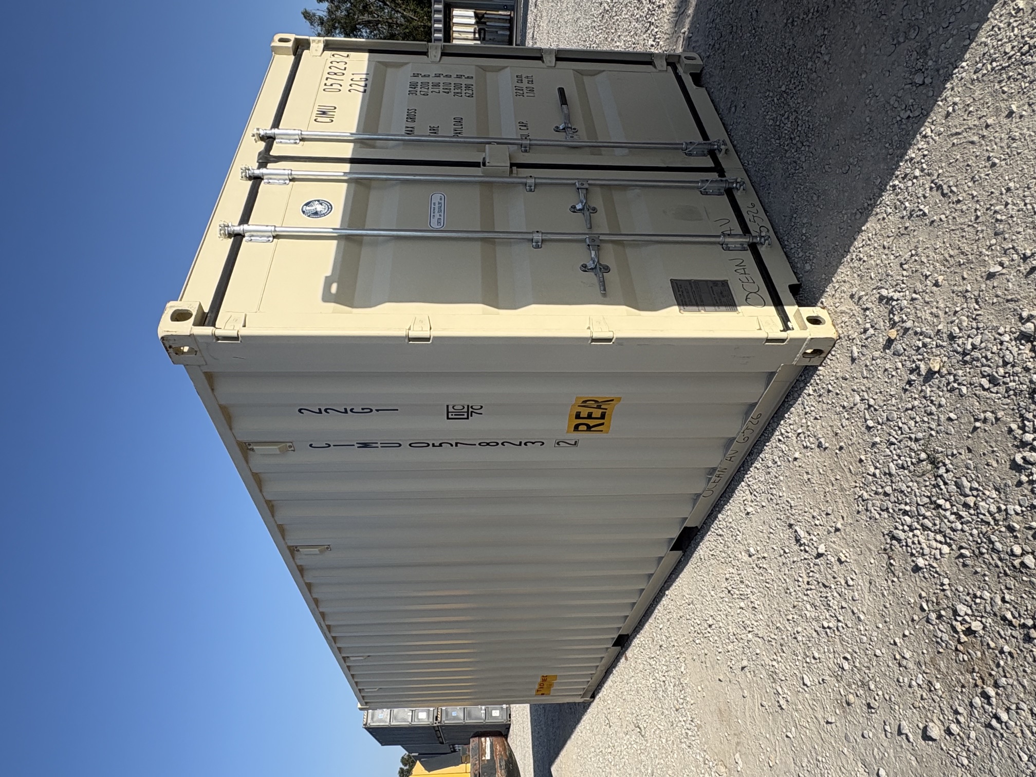 Front corner view of the product