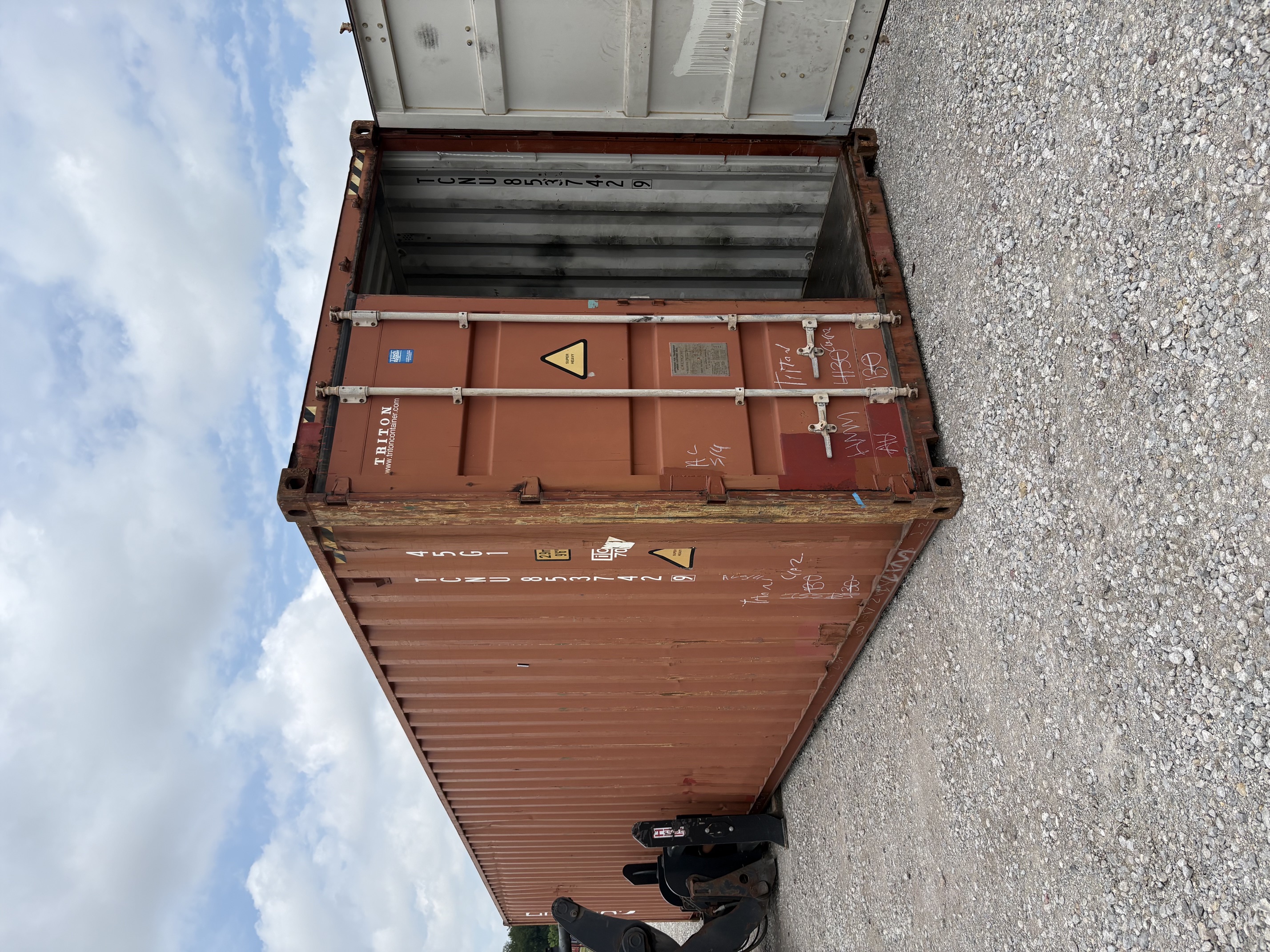 Front corner view of the product
