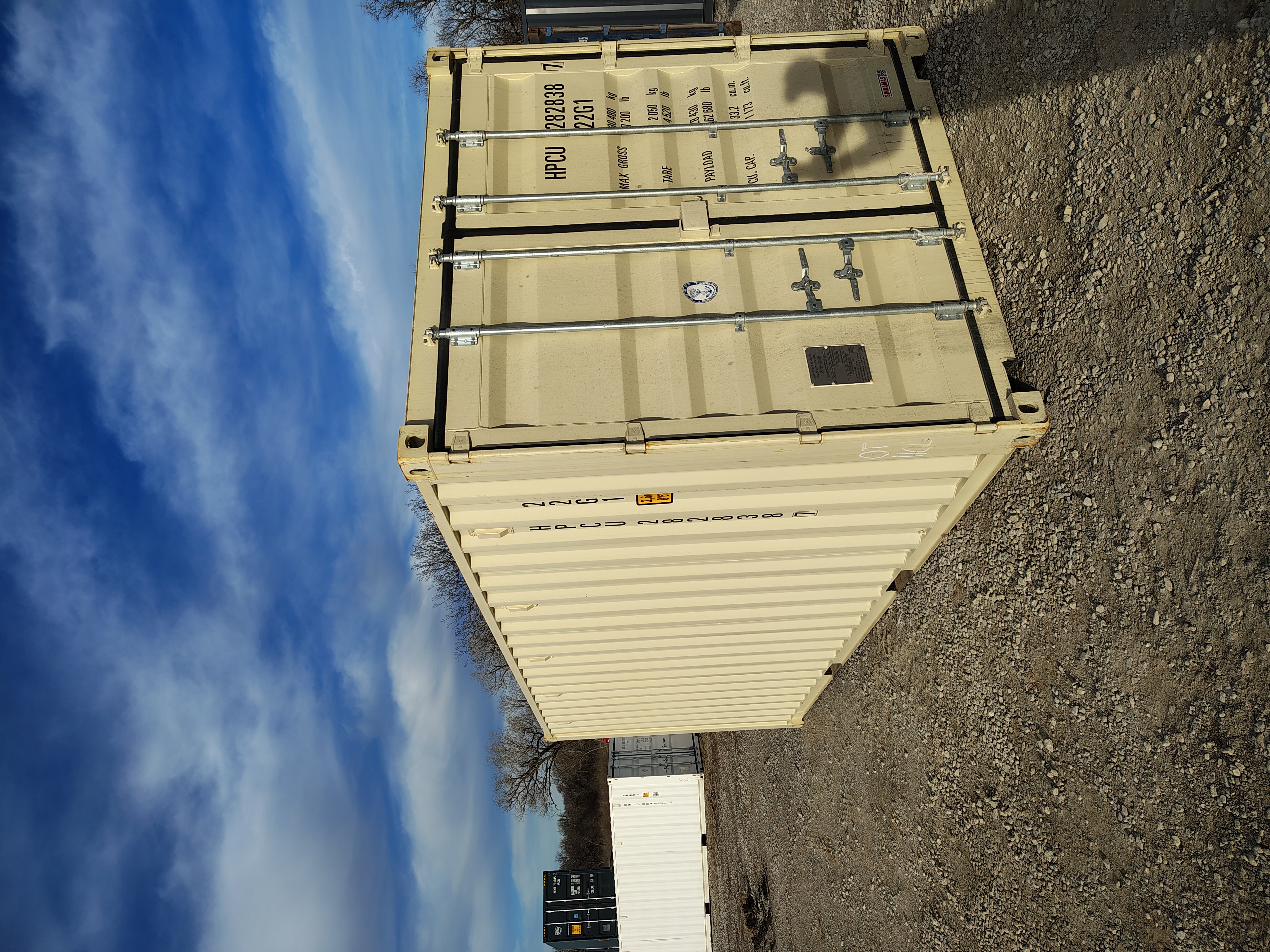 Front corner view of the product