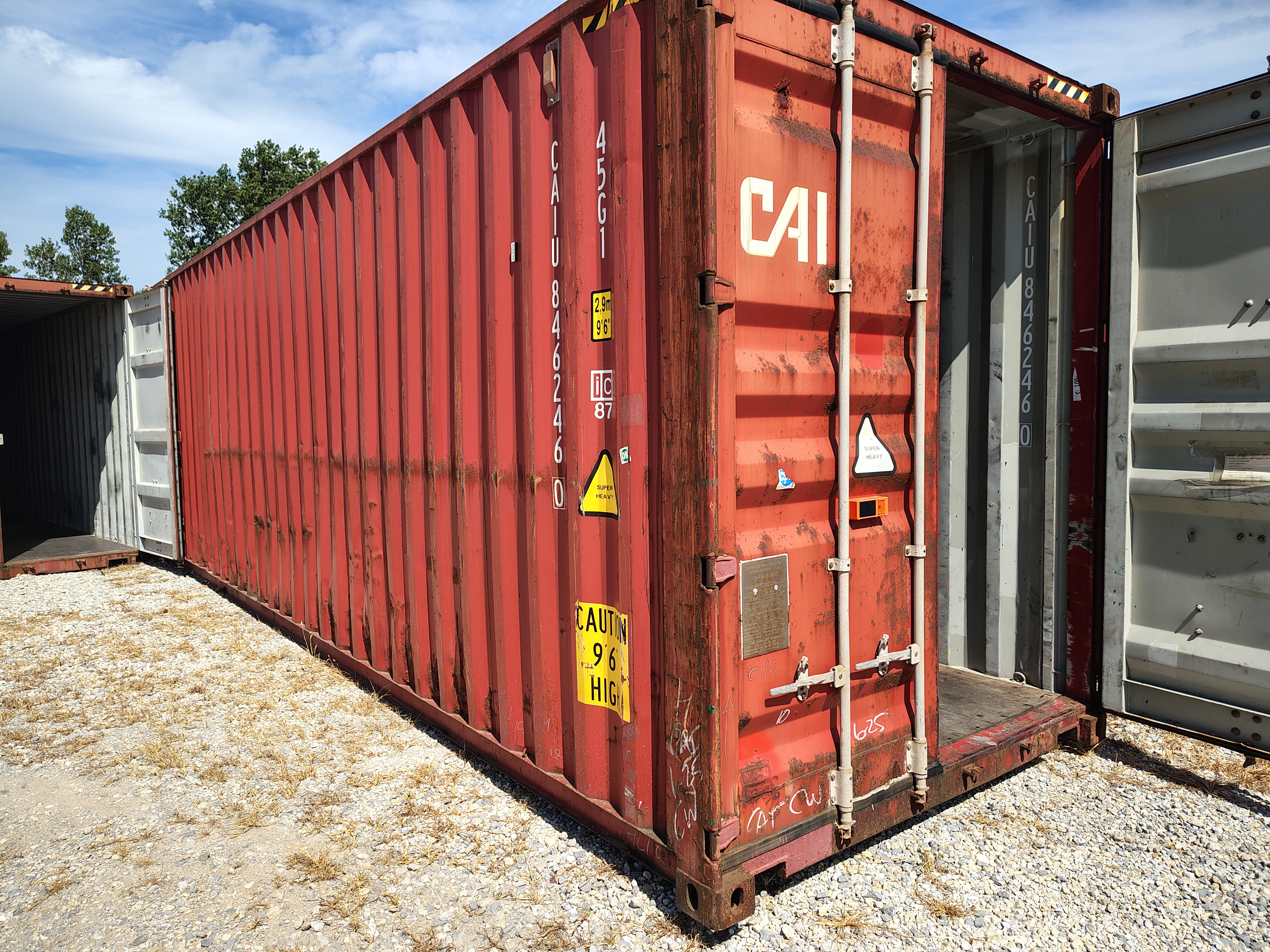 Rear corner view of the product