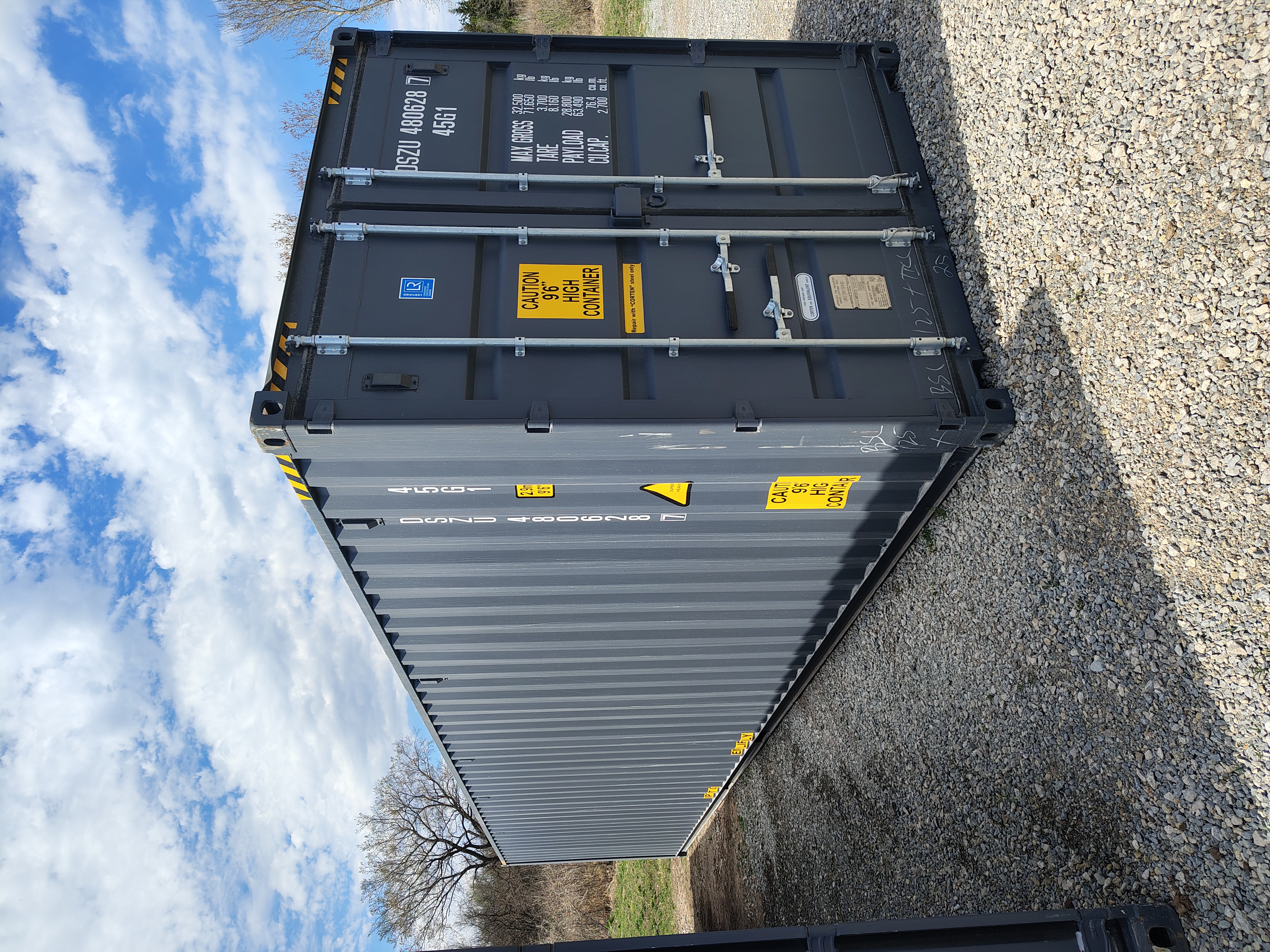 Front corner view of the product