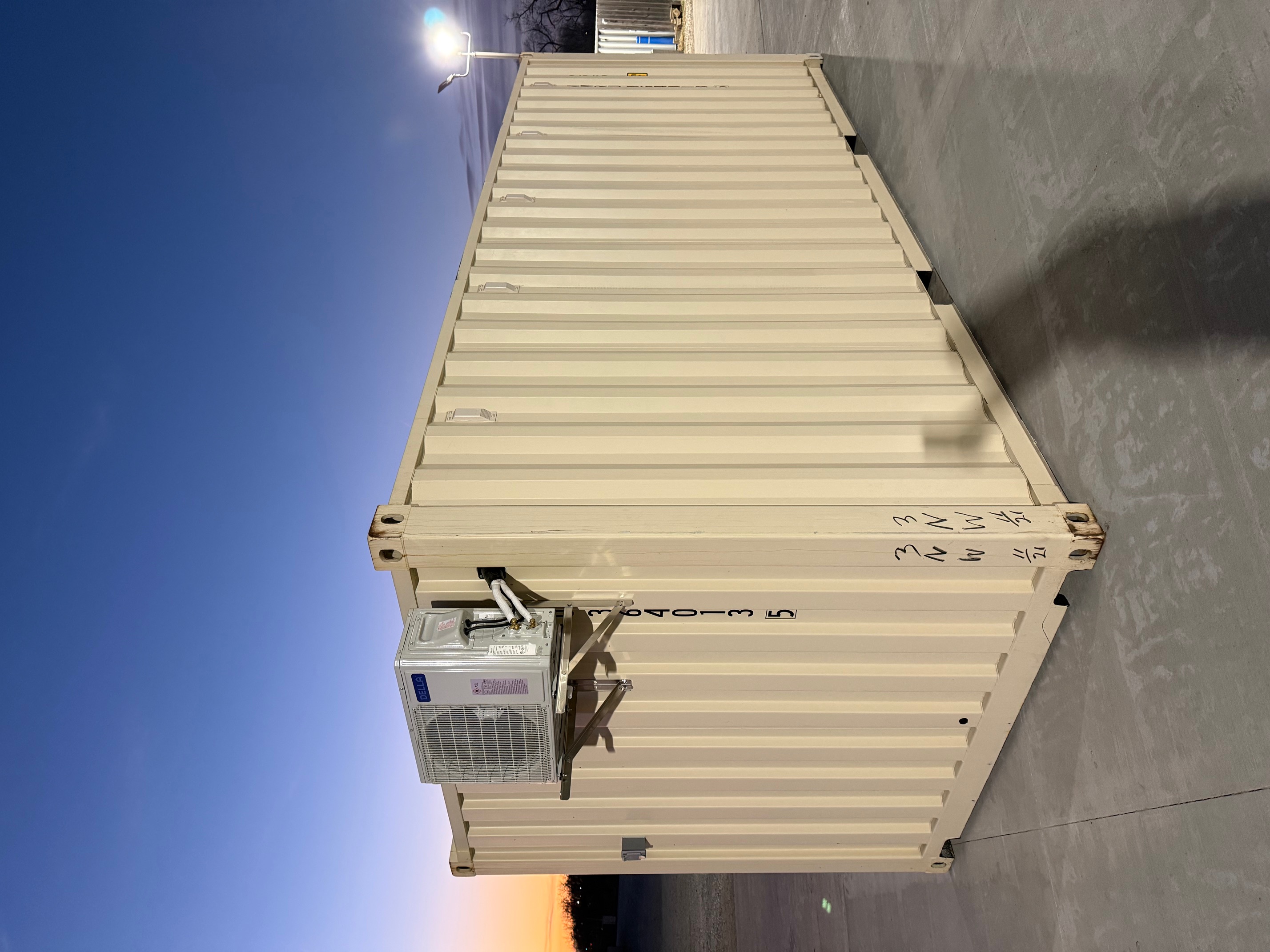 Front corner view of the product