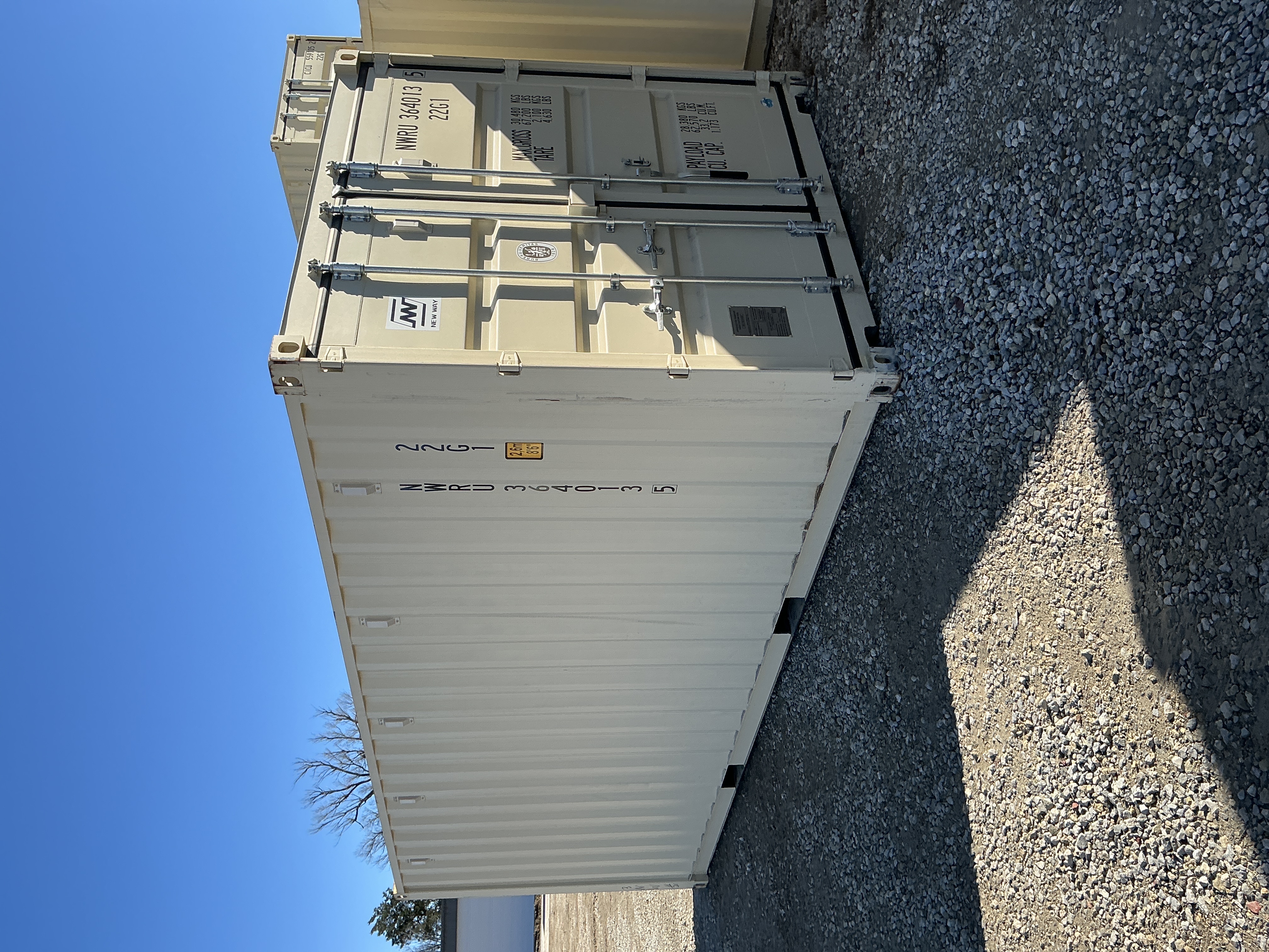 Front corner view of the product