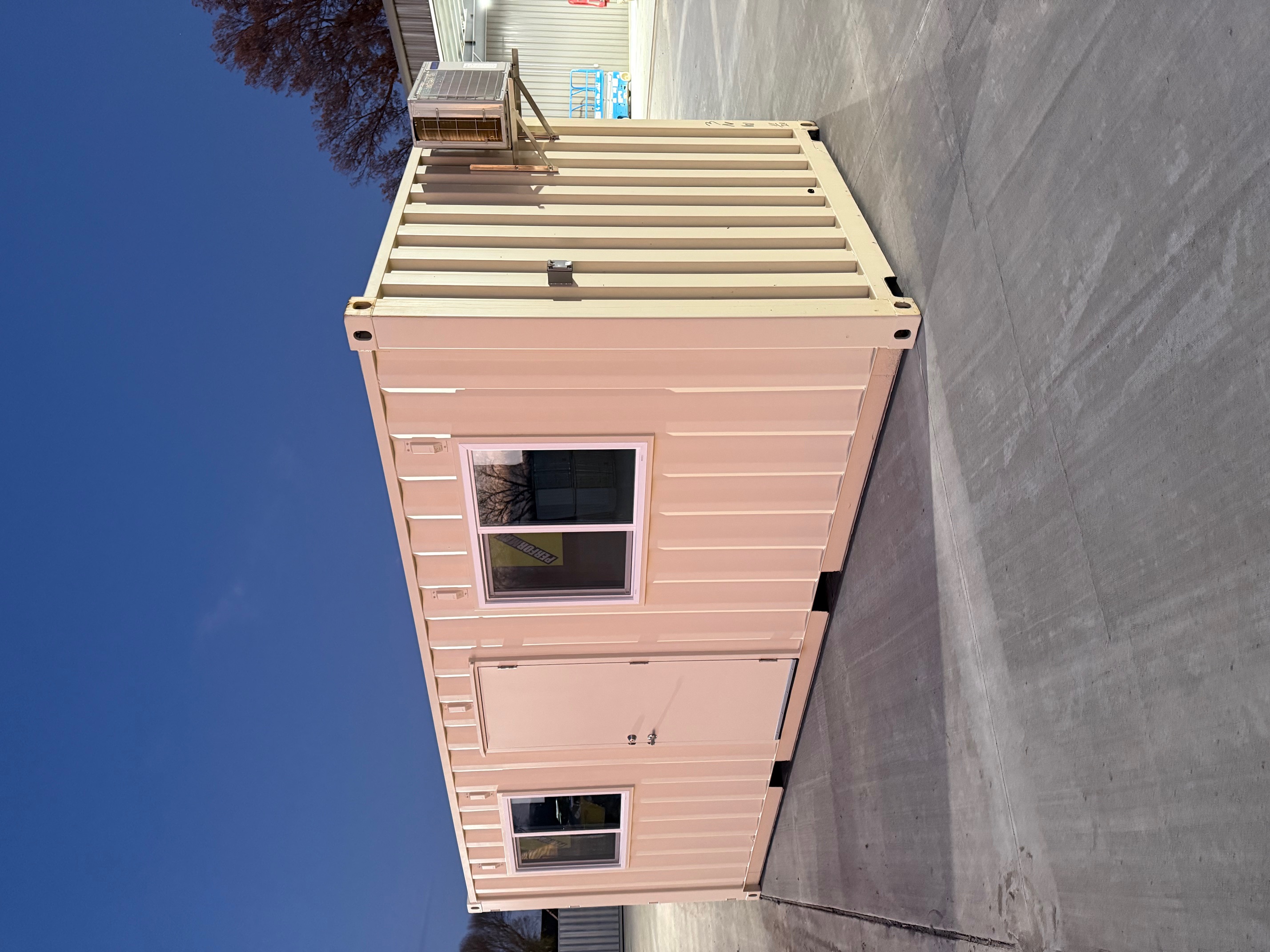 Rear corner view of the product