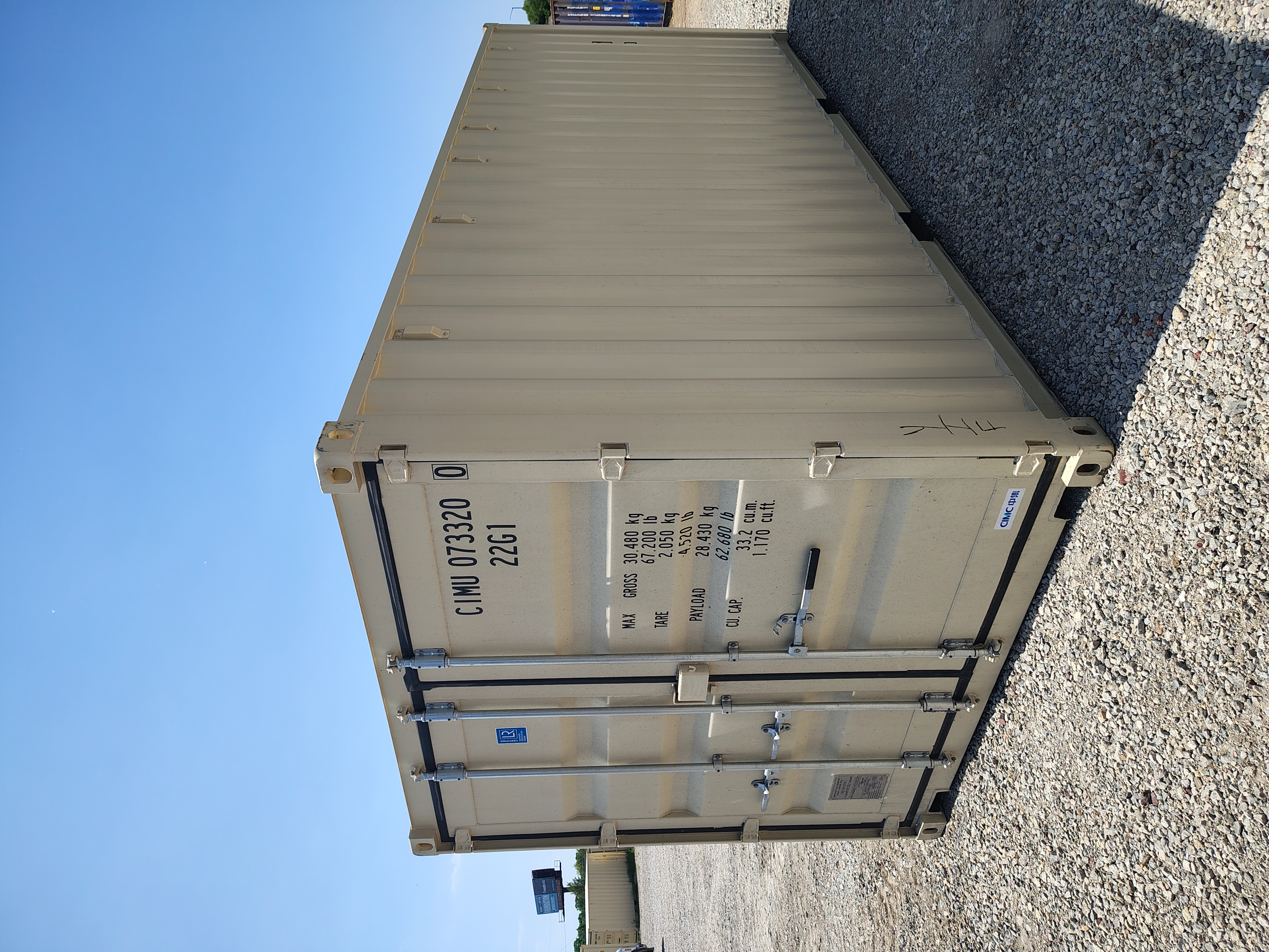 Front corner view of the product