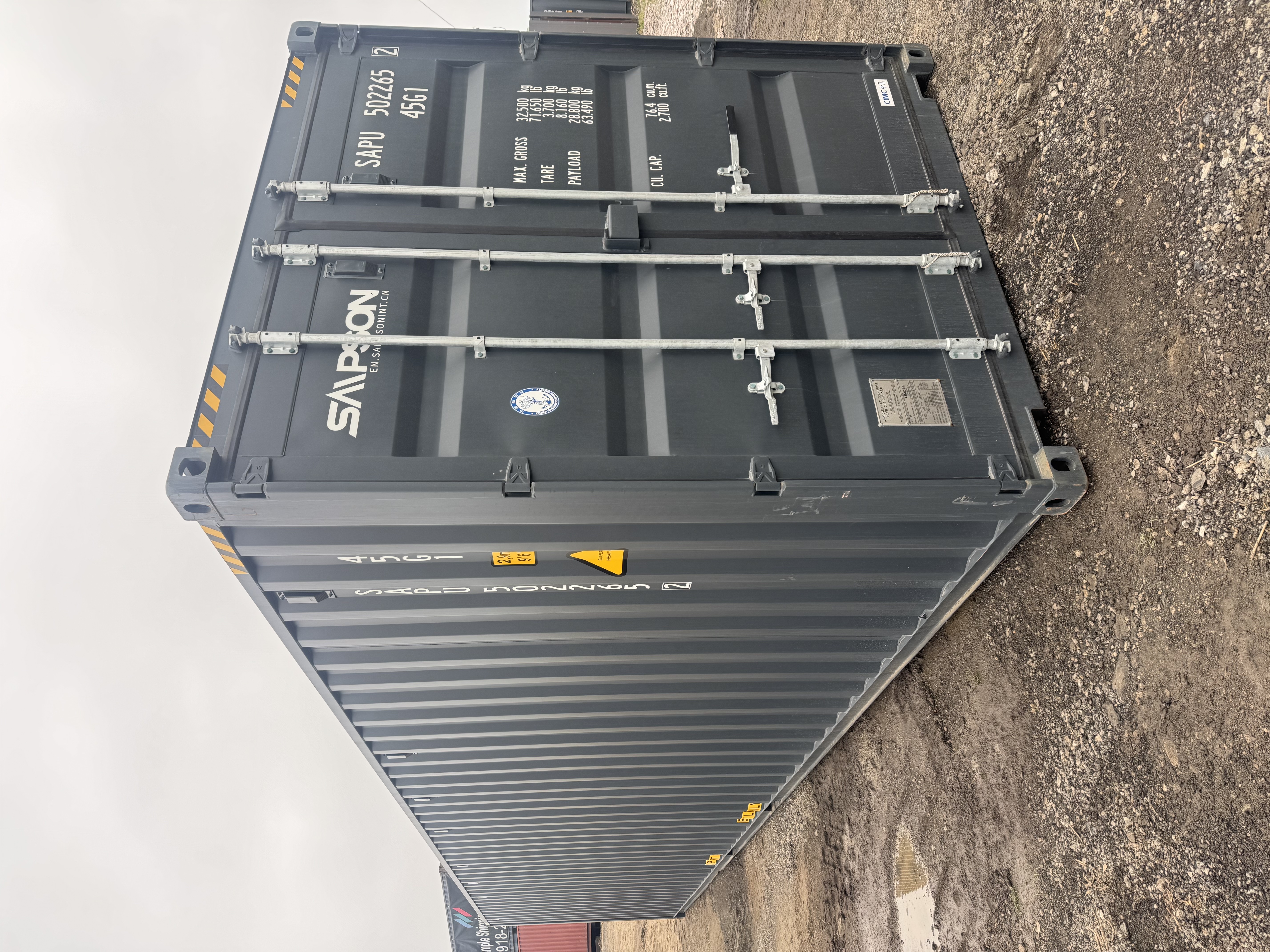 Front corner view of the product