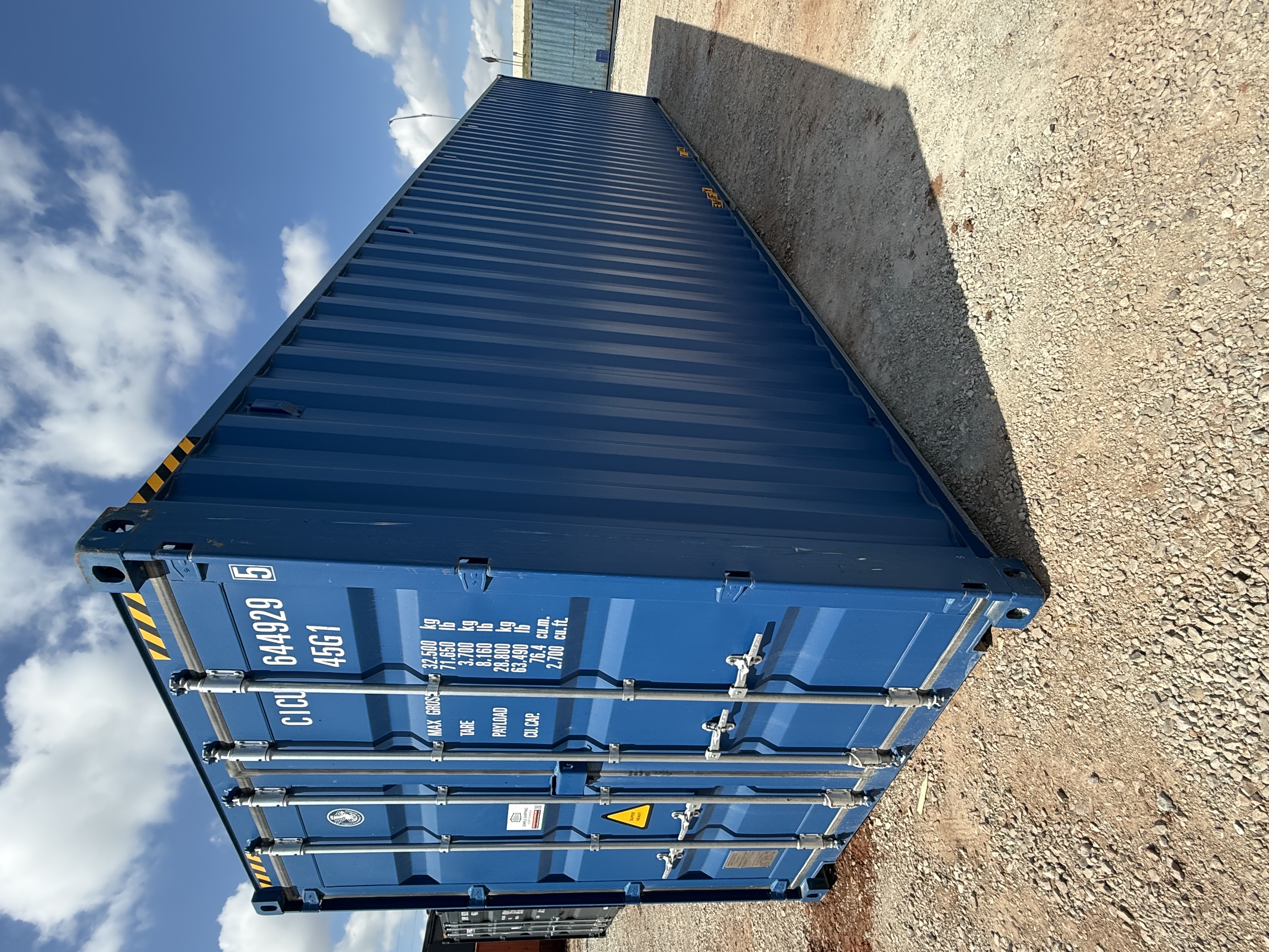 Front corner view of the product