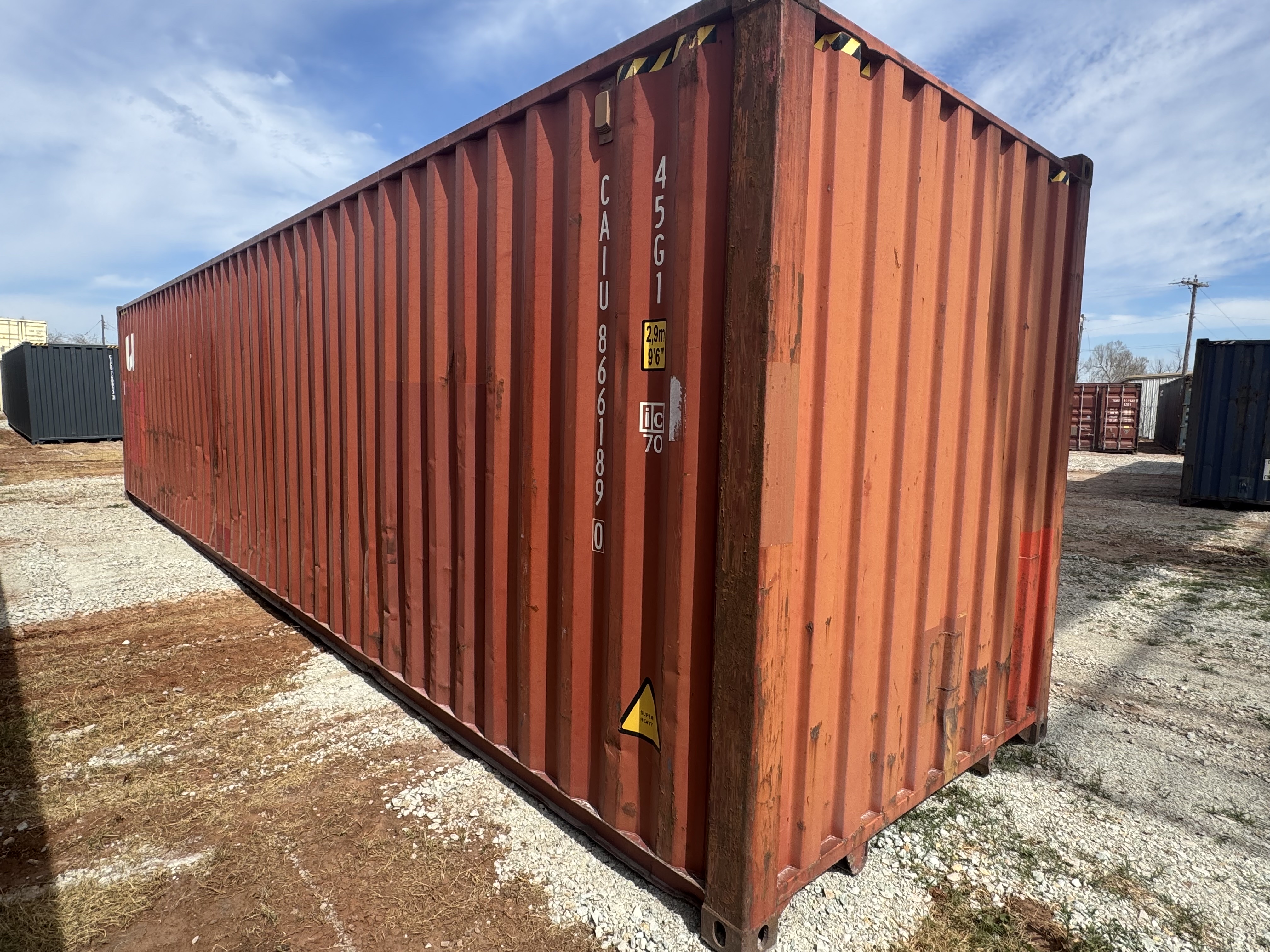 Front corner view of the product