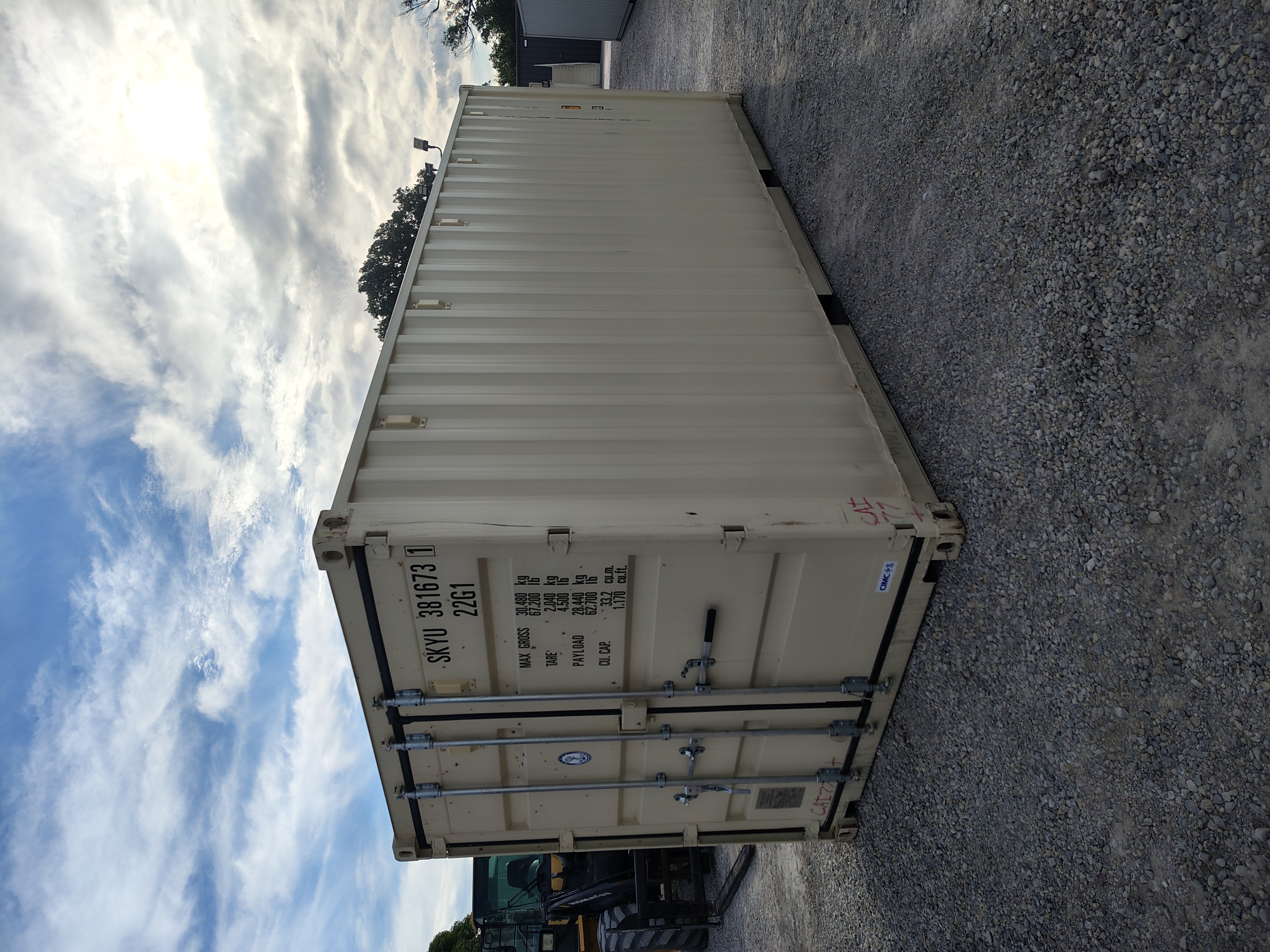 Front corner view of the product