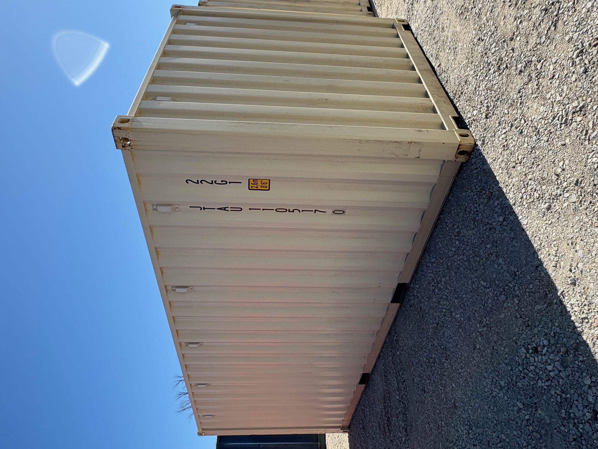 Rear corner view of the product