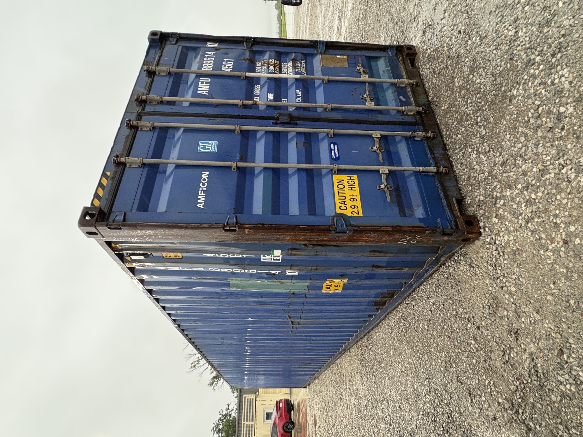 Front corner view of the product
