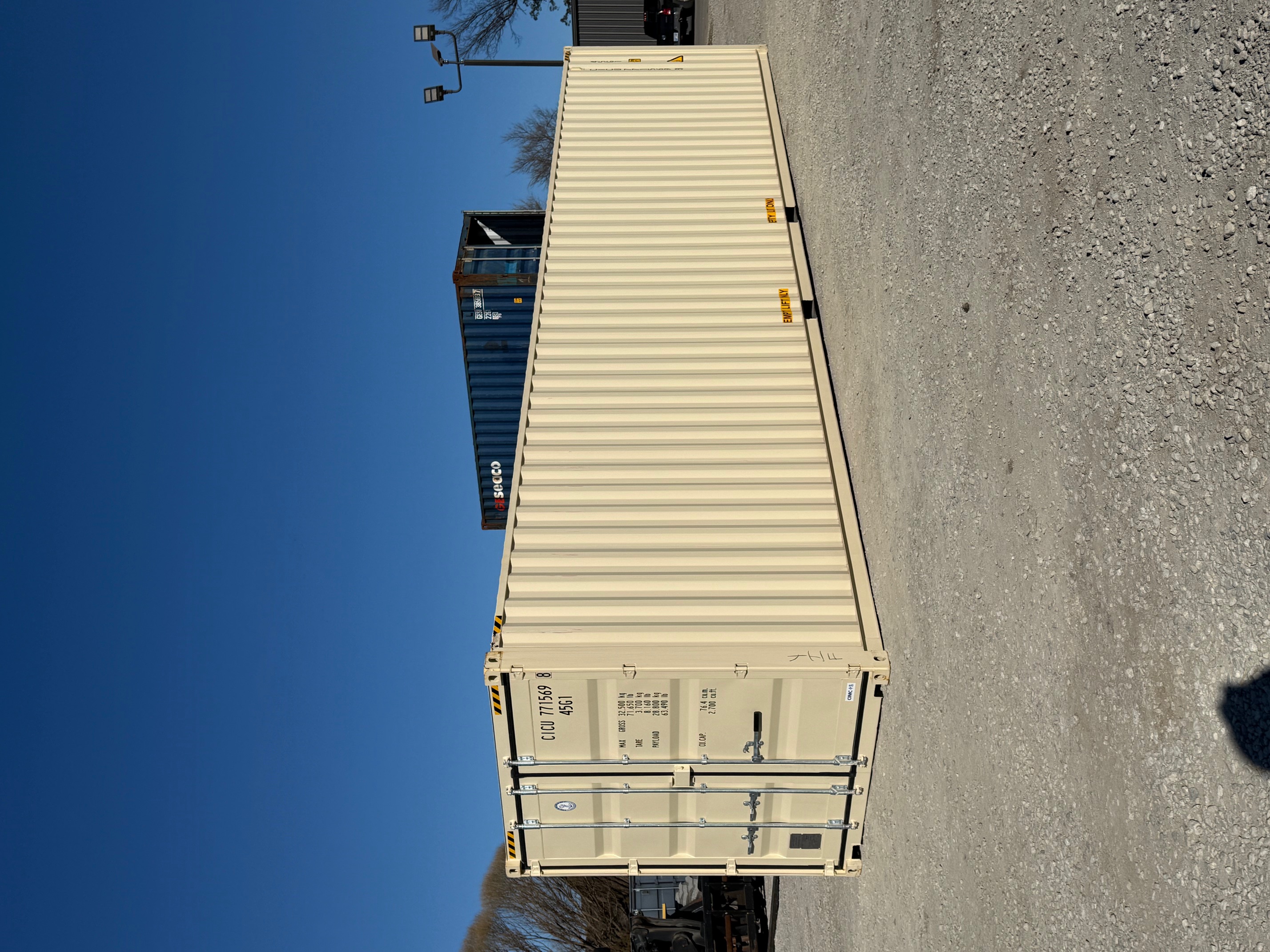 Front corner view of the product