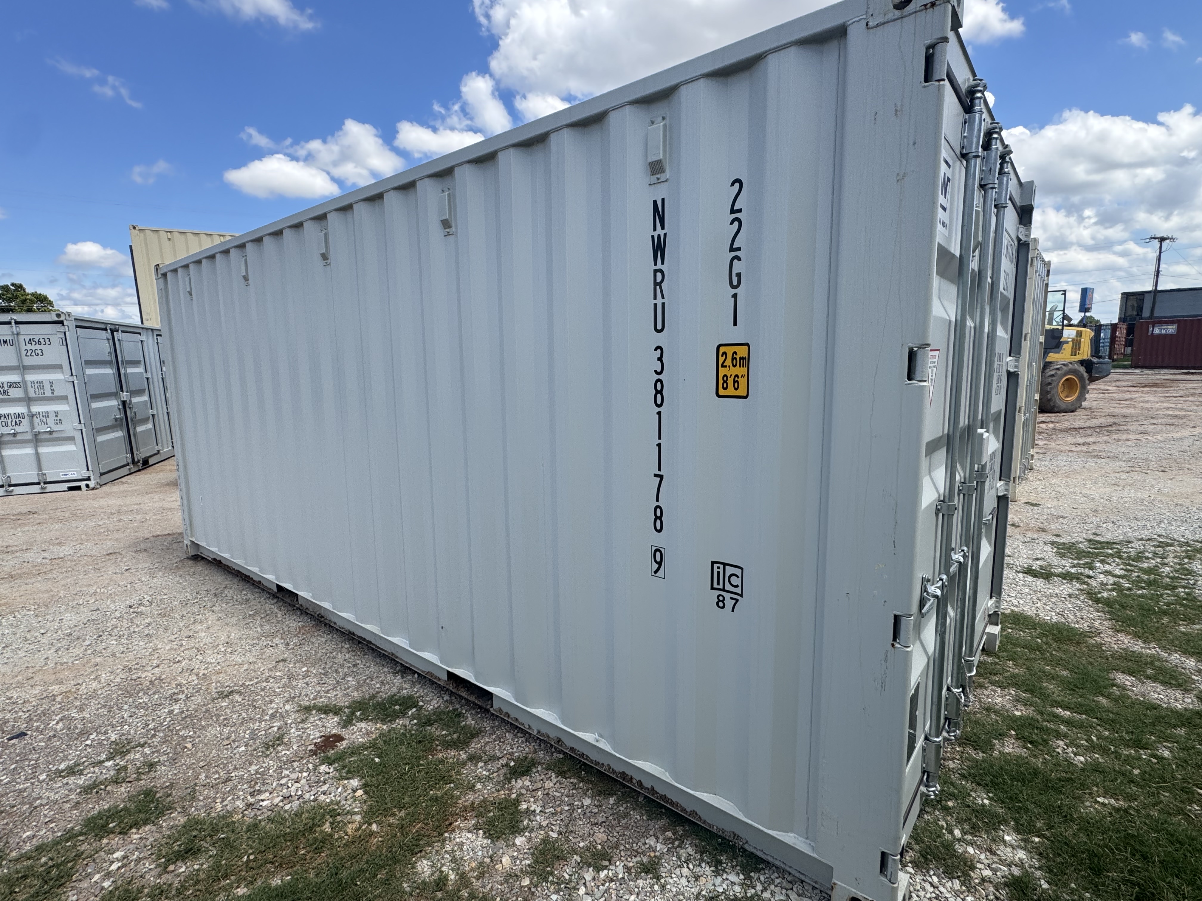 Rear corner view of the product