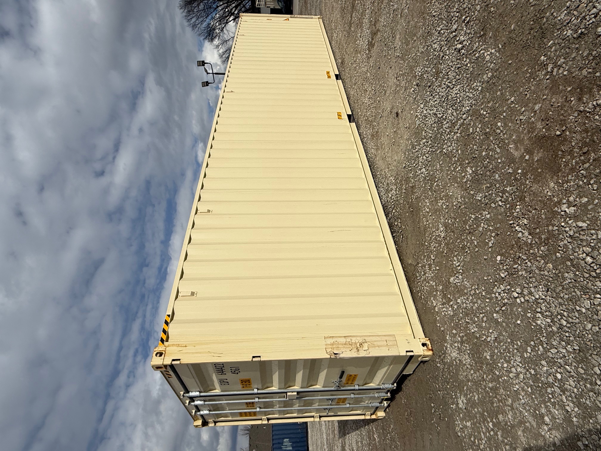 Rear corner view of the product