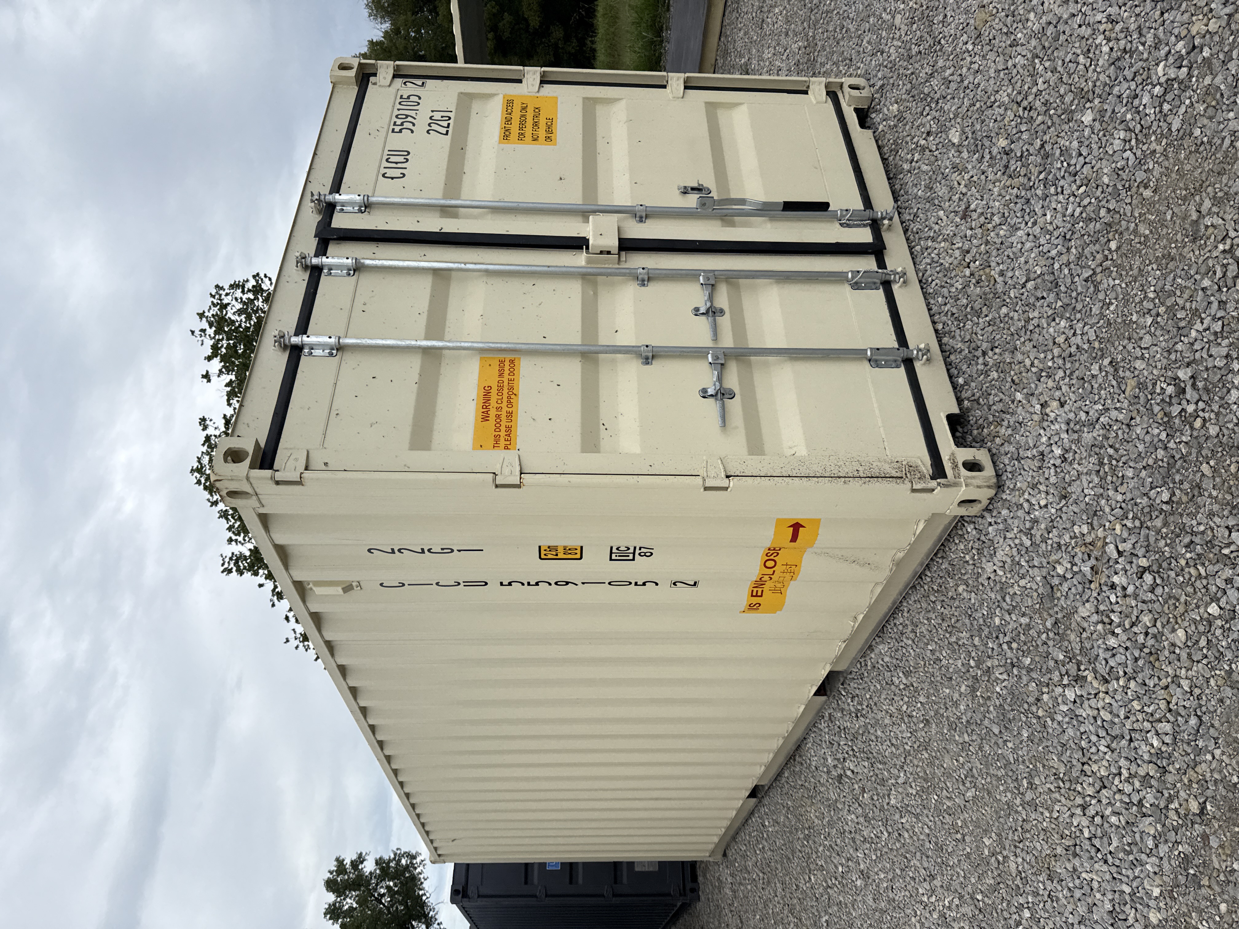 Front corner view of the product