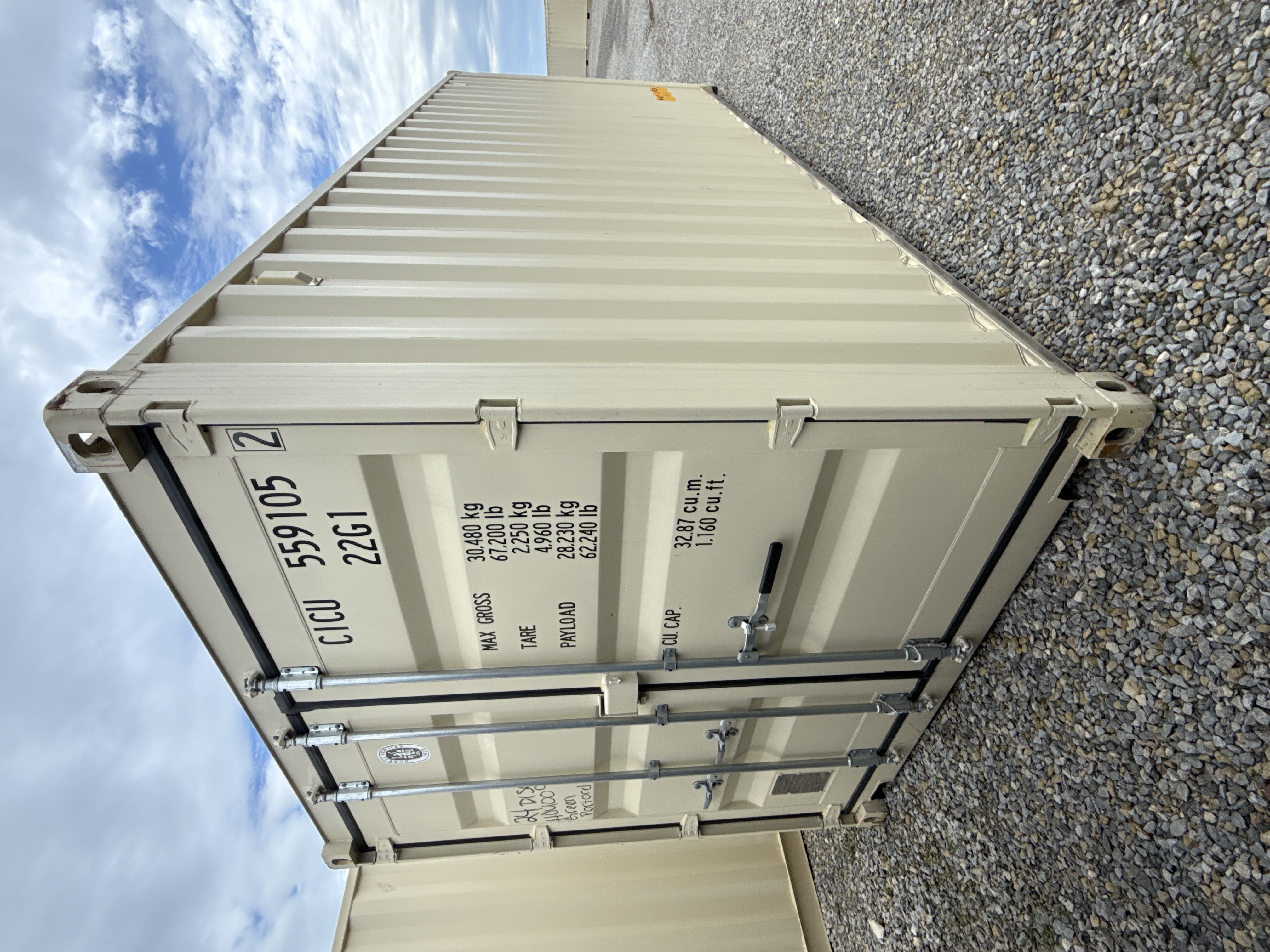 Rear corner view of the product