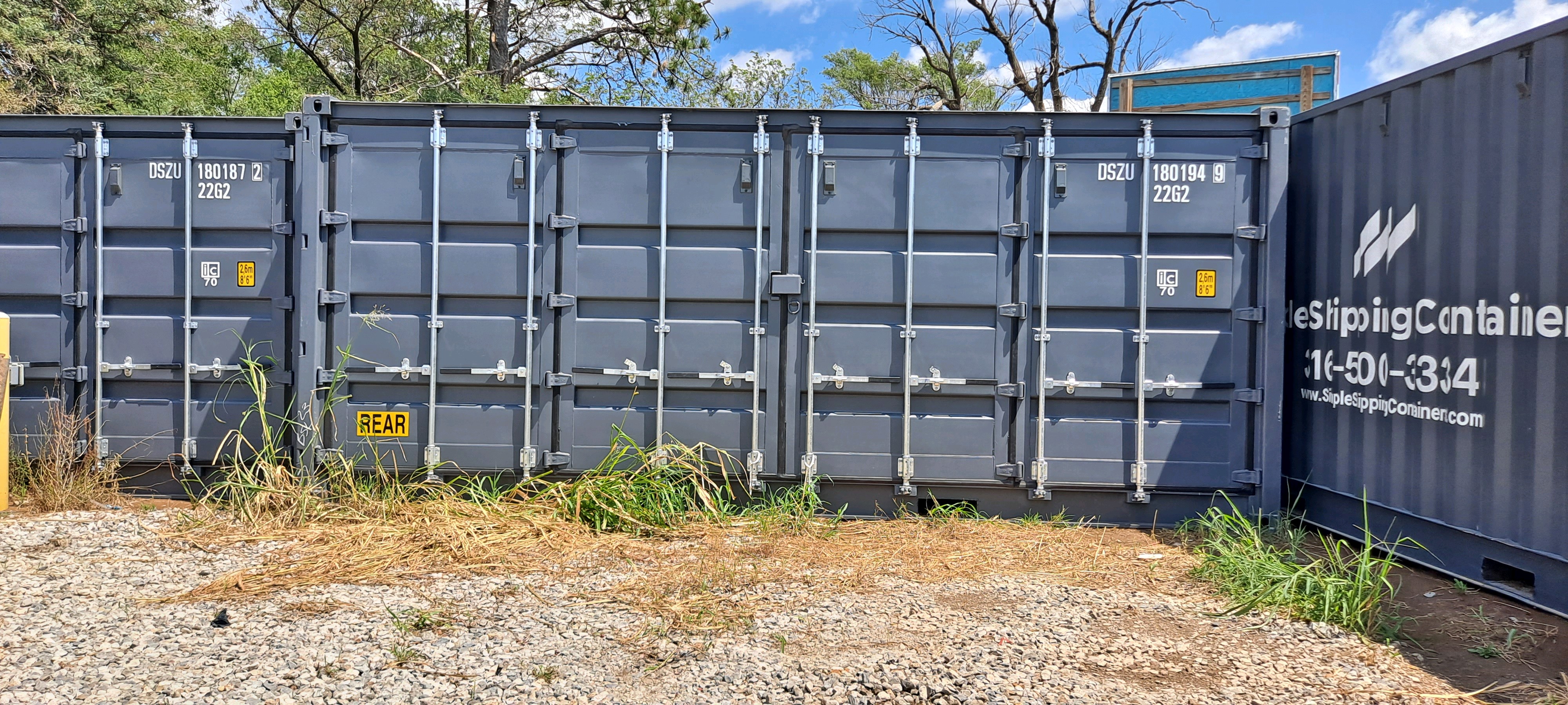 Rear corner view of the product