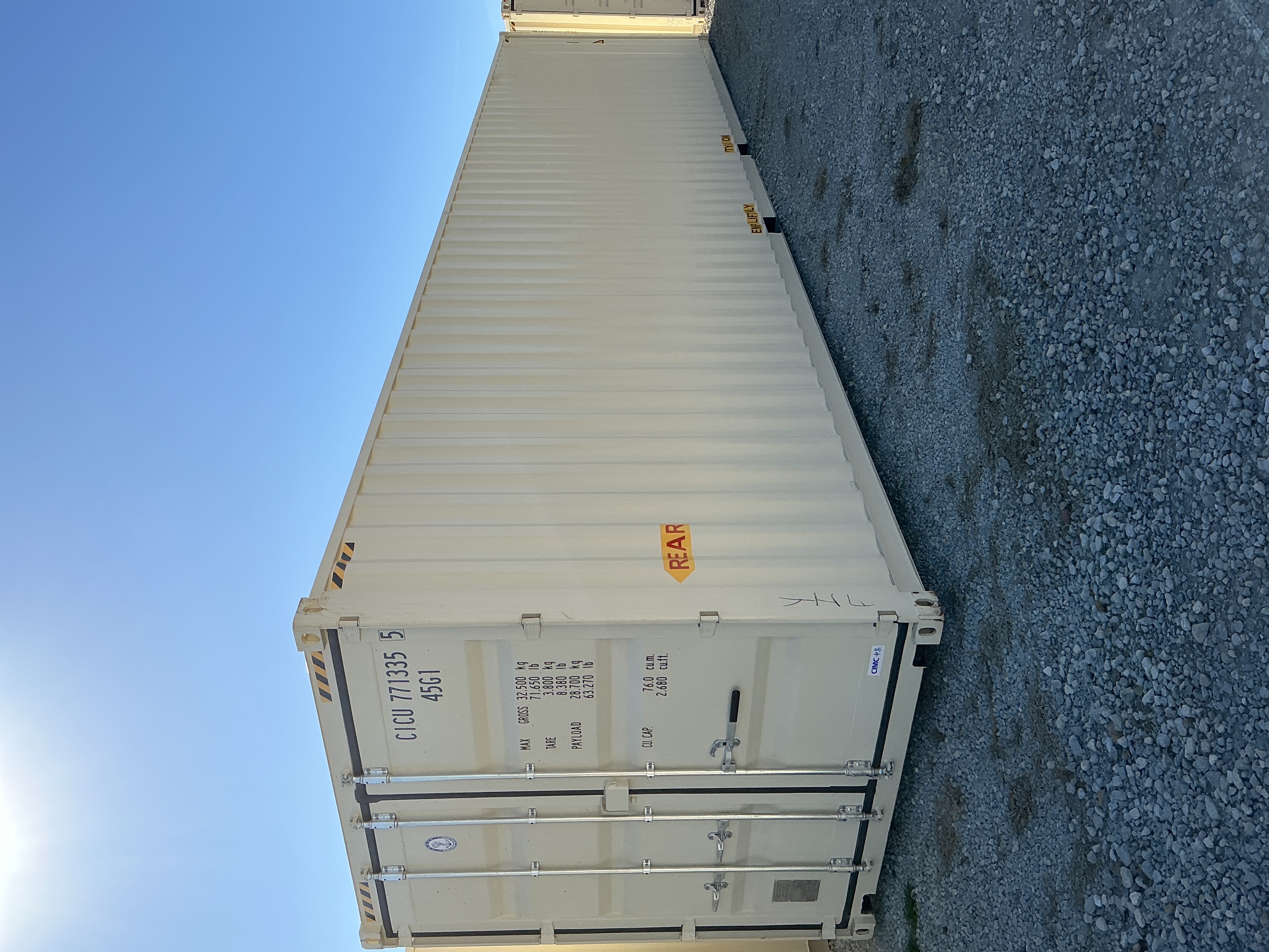 Front corner view of the product