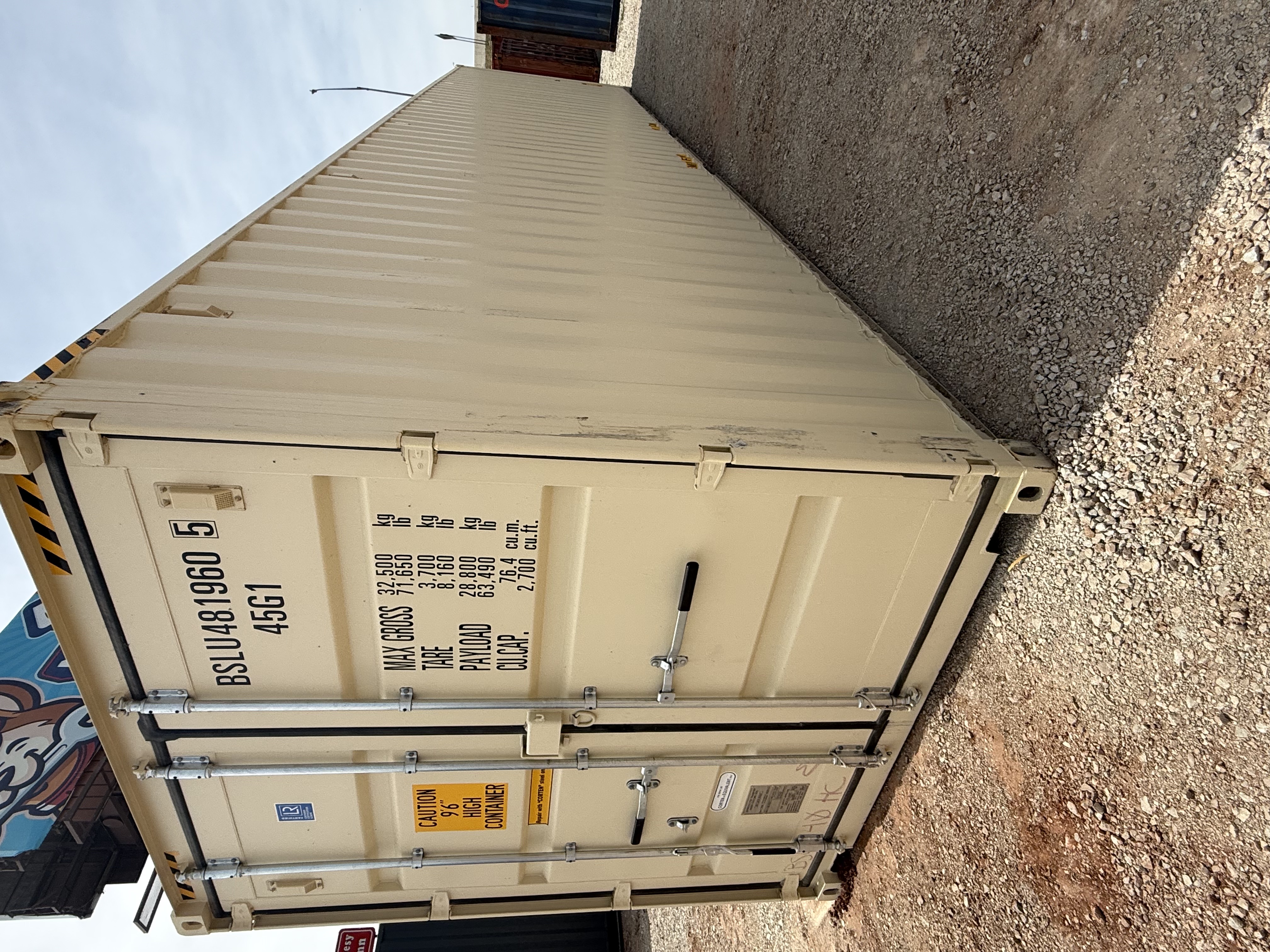 Rear corner view of the product