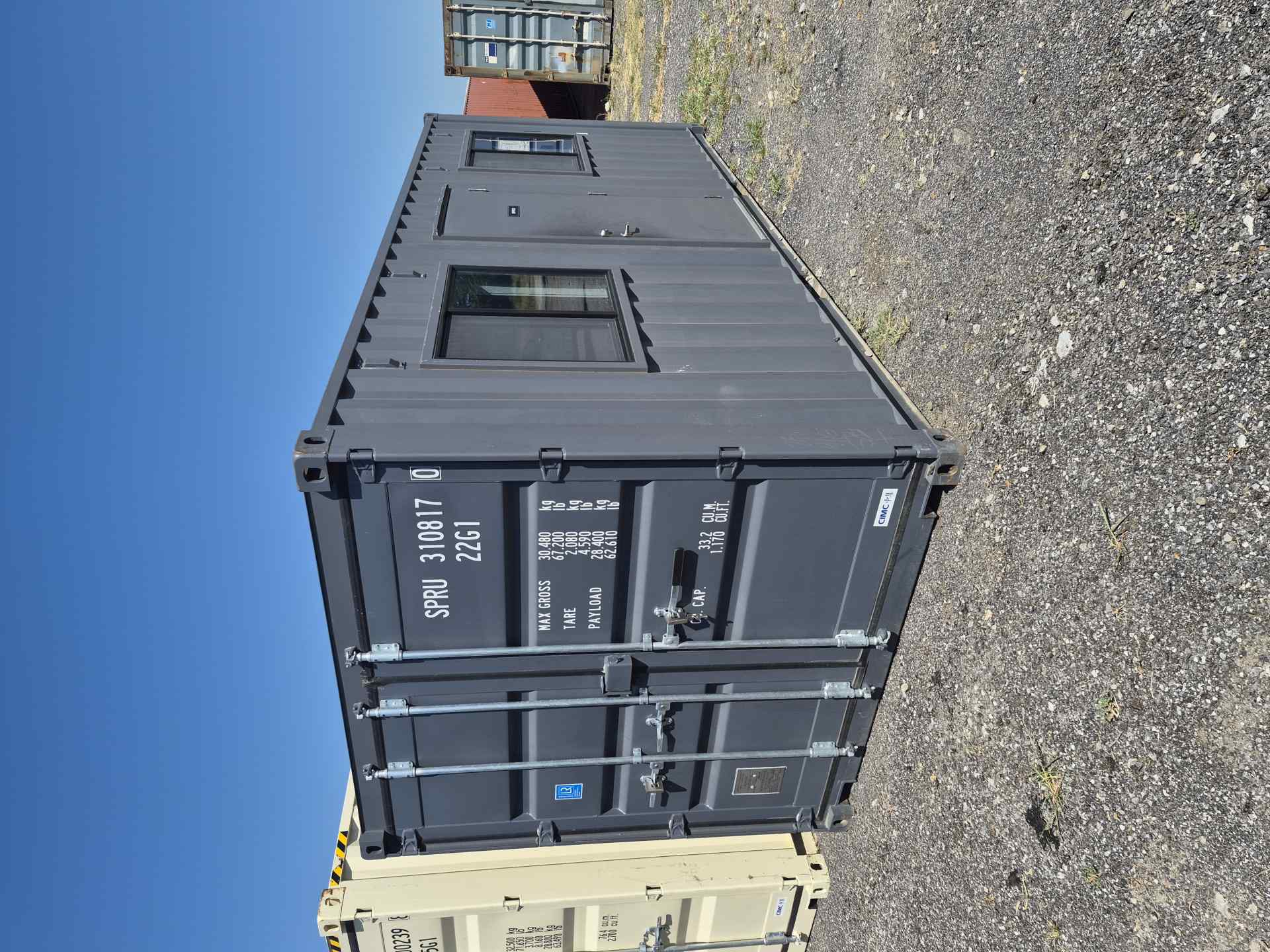 Front corner view of the product