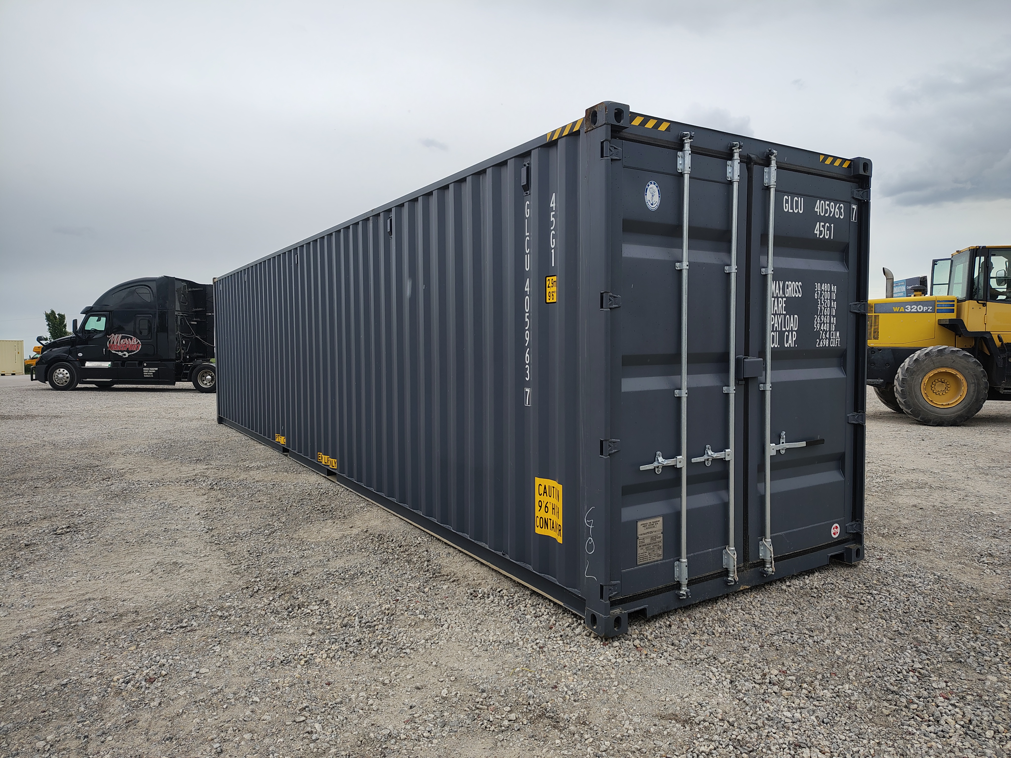 Front corner view of the product