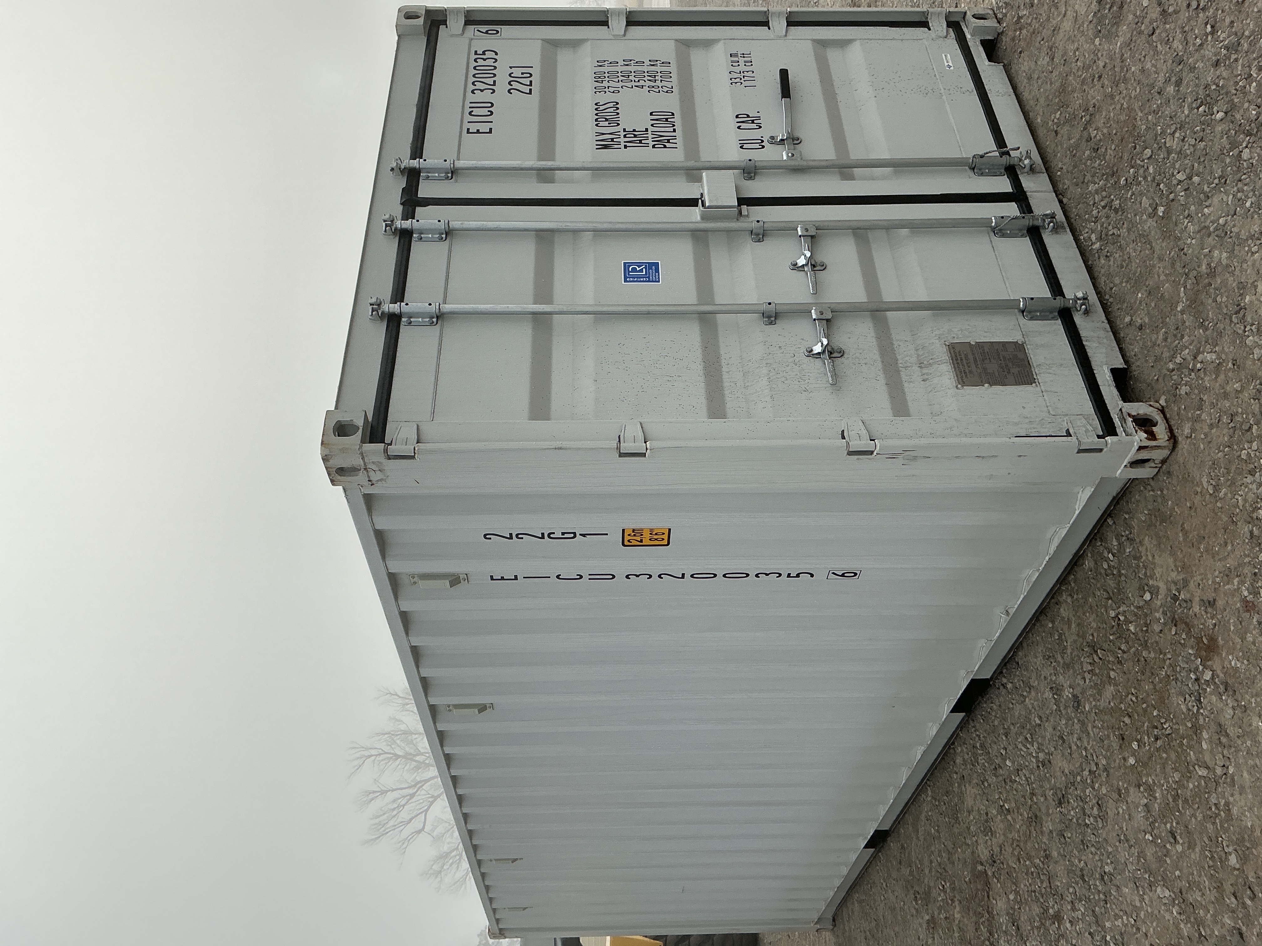 Front corner view of the product