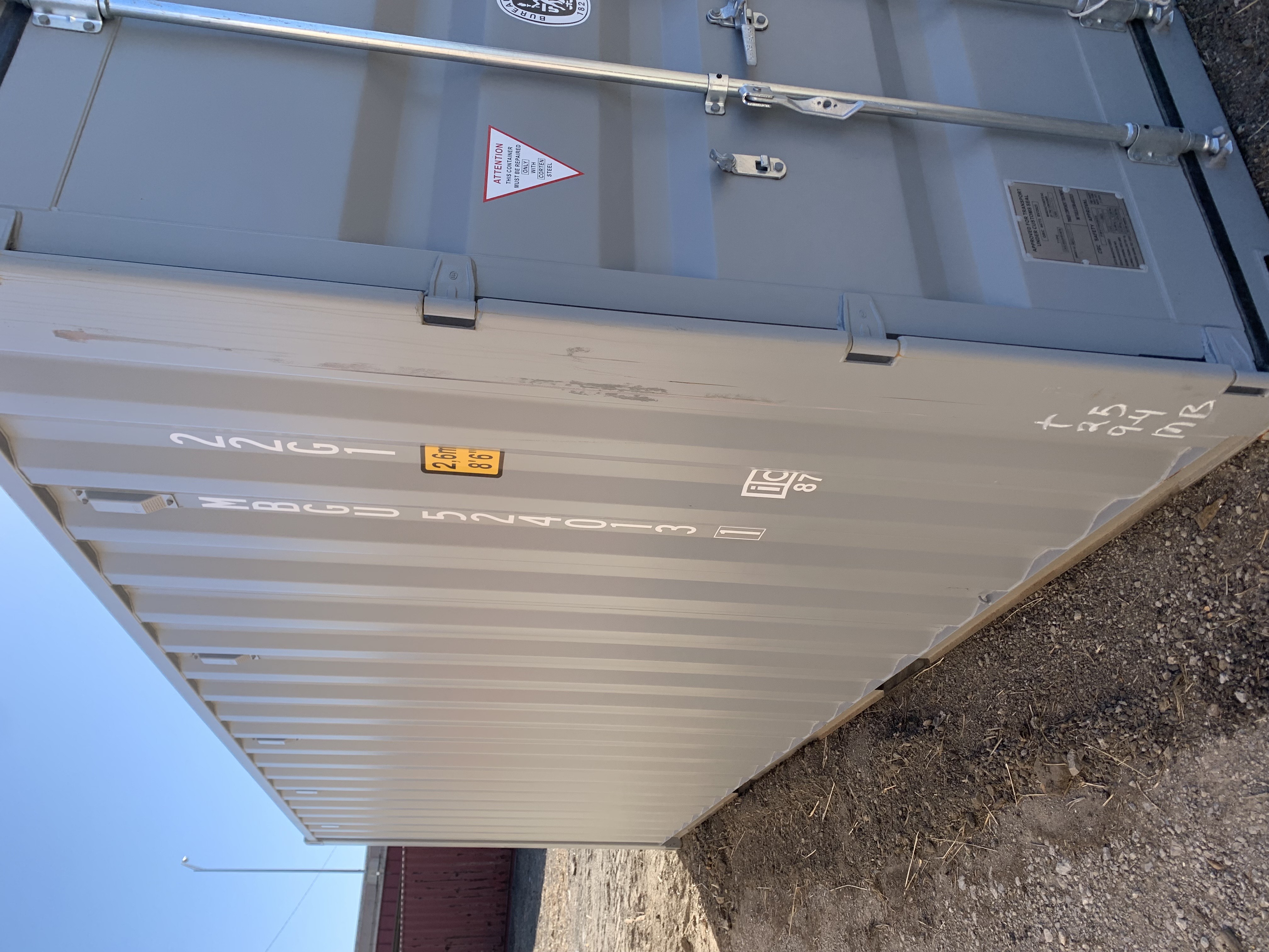 Front corner view of the product