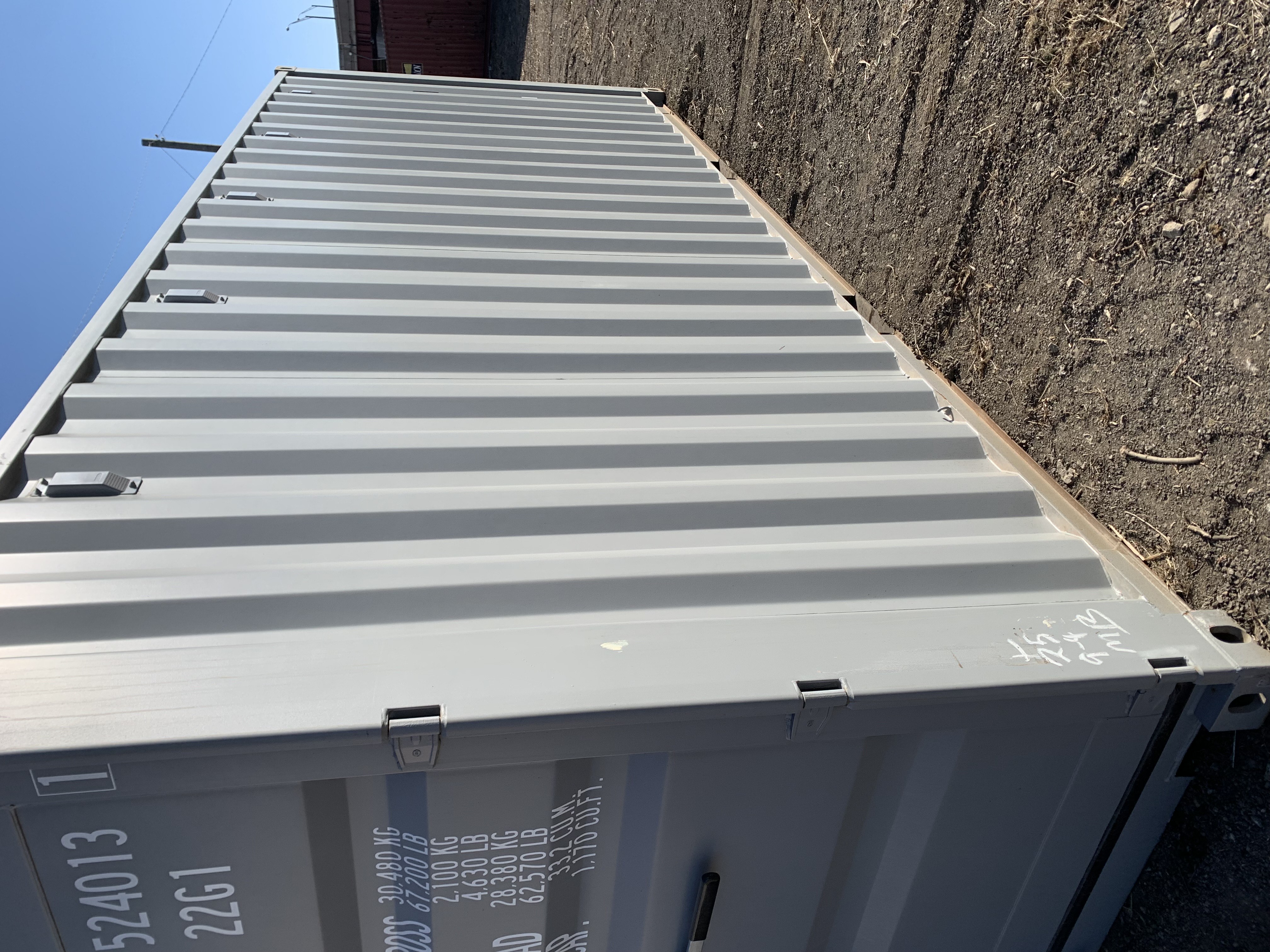 Rear corner view of the product