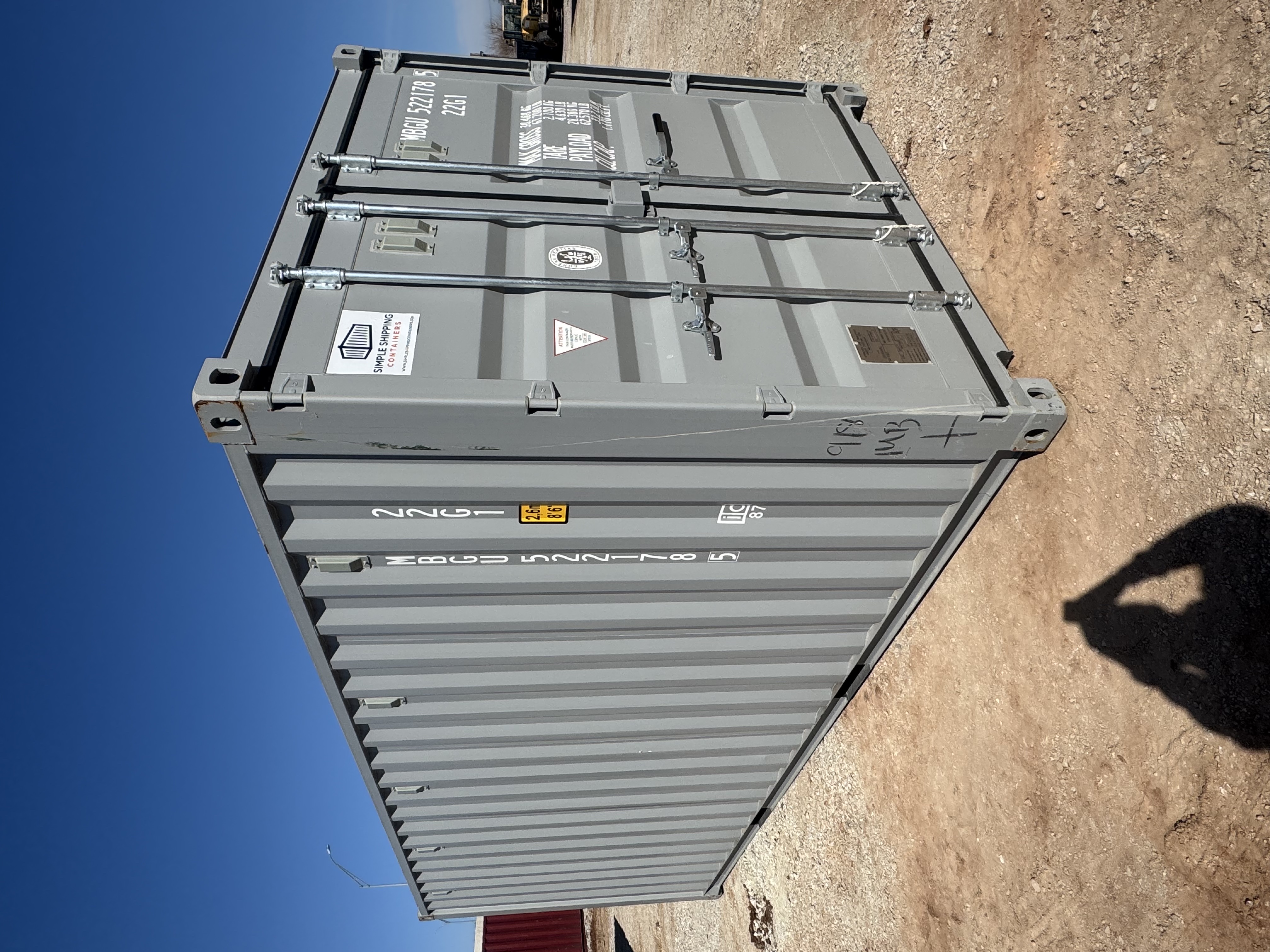 Rear corner view of the product