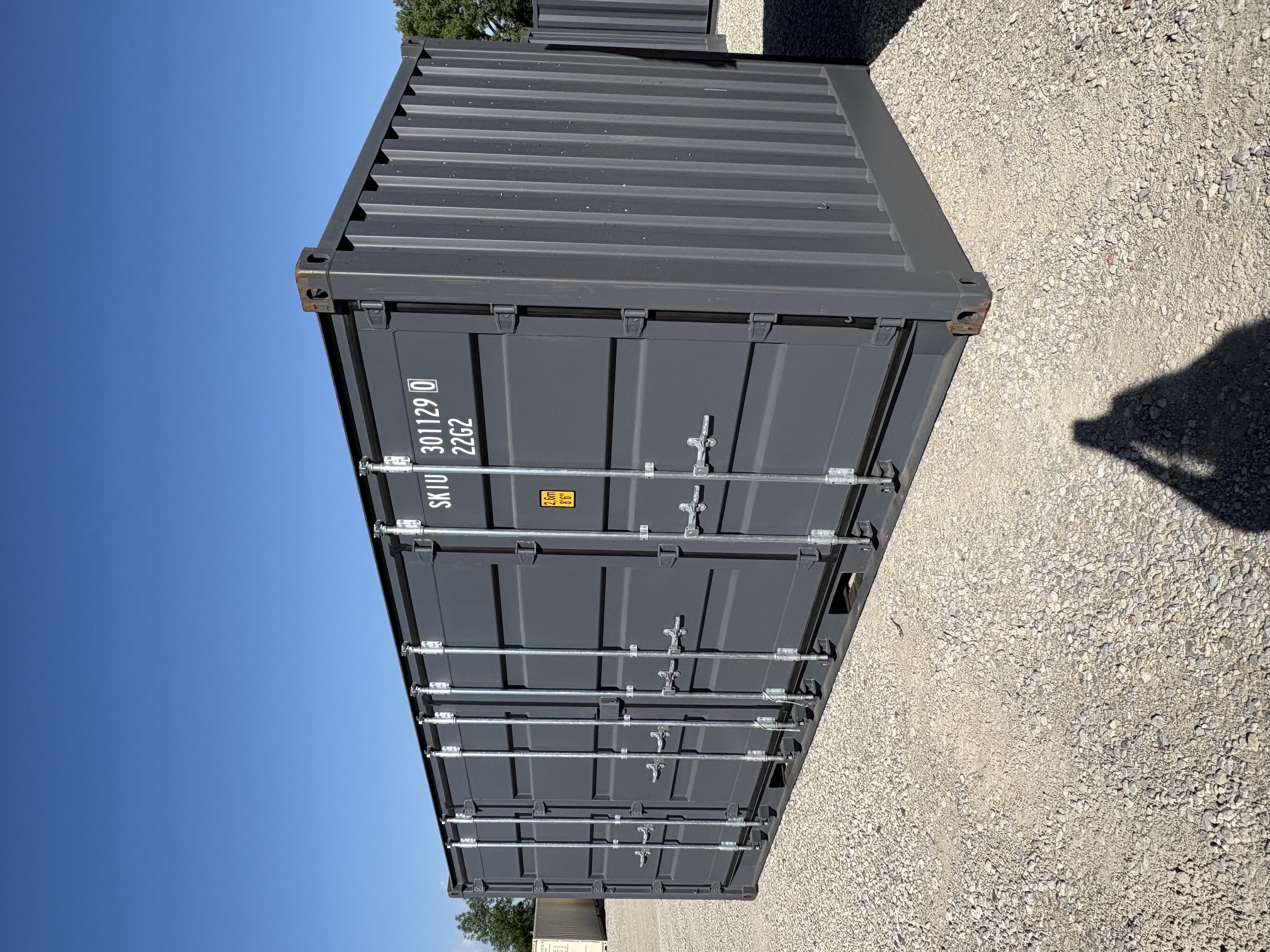 Rear corner view of the product