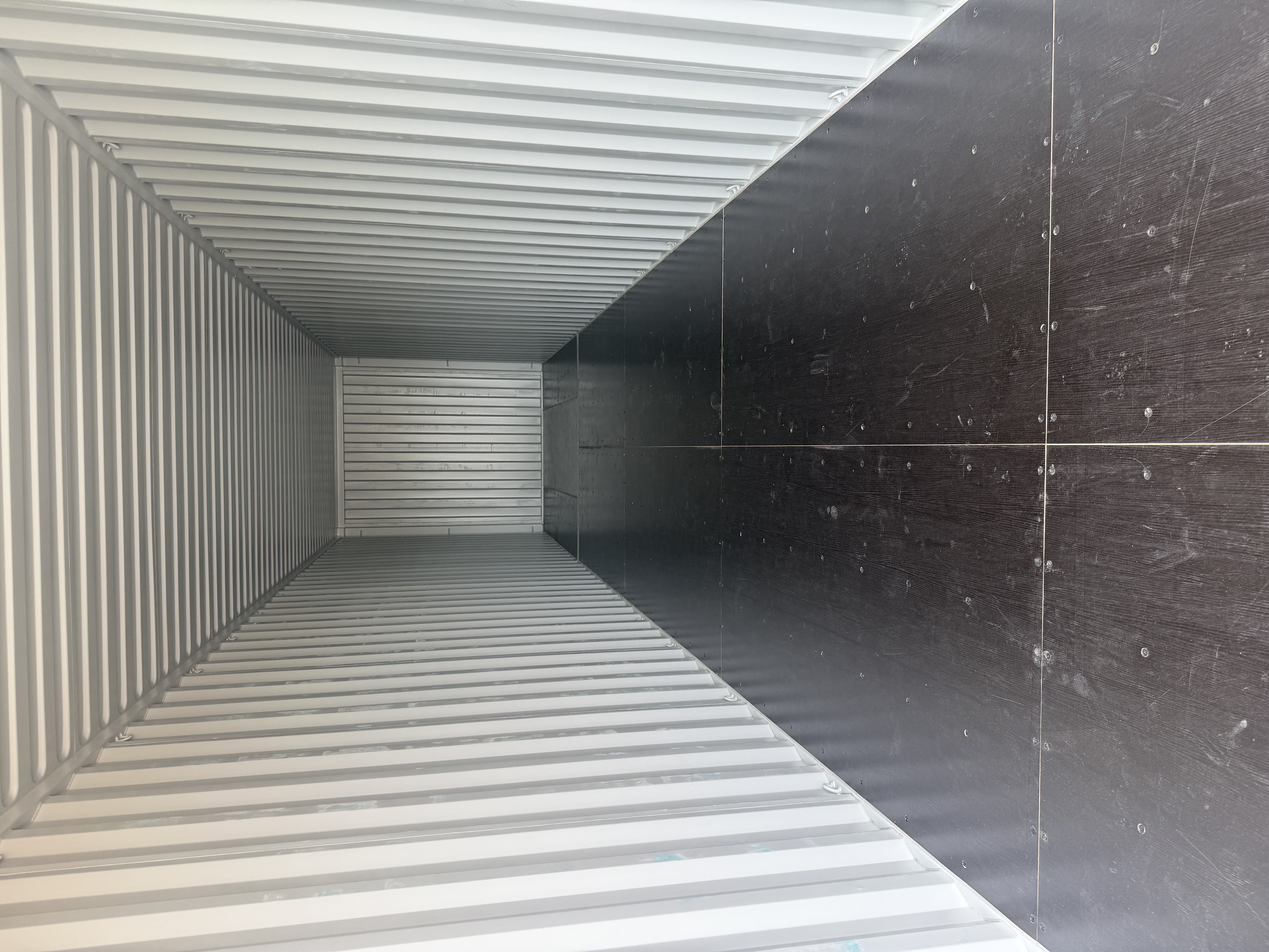 Rear corner view of the product