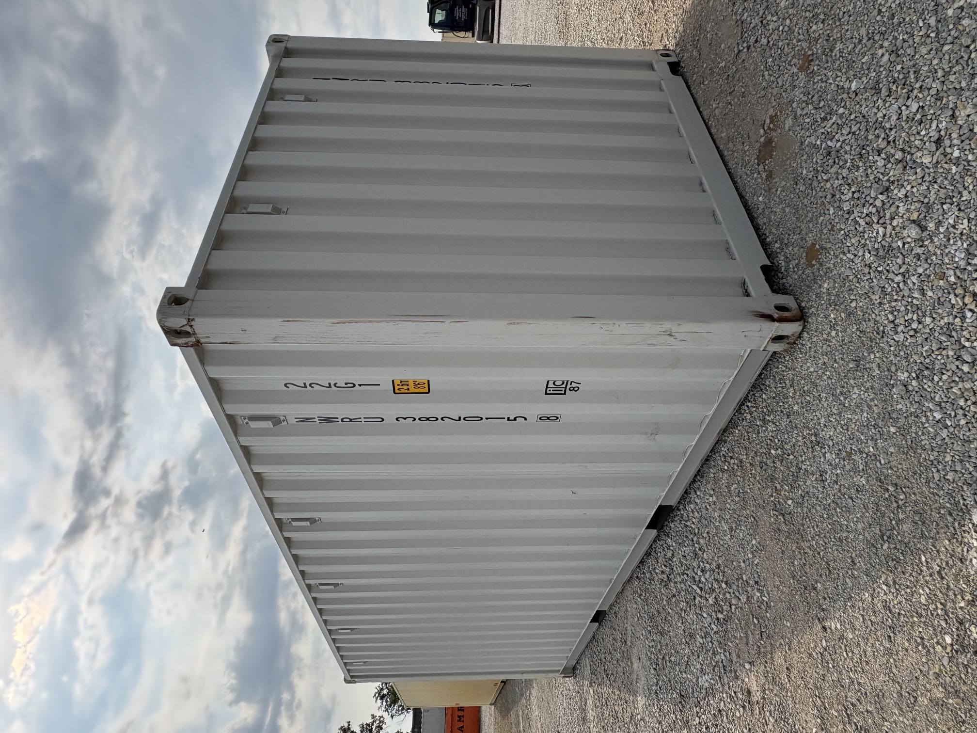 Rear corner view of the product
