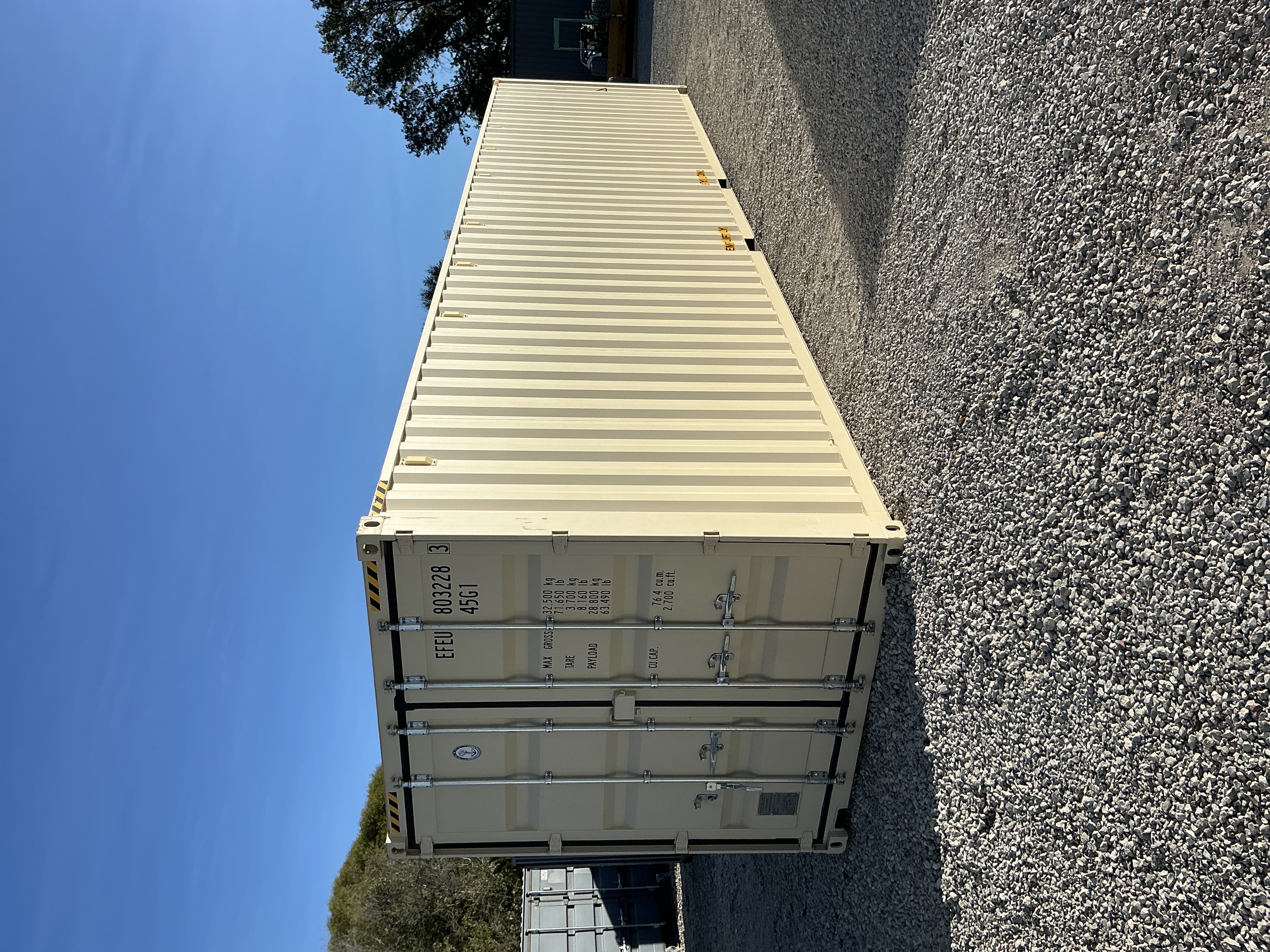 Front corner view of the product